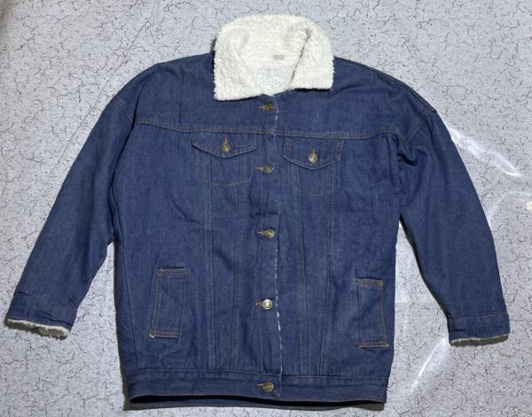 Sherpa Lined Denim Jacket | Winter Trucker | Thick Warm Vintage Style - Image 2