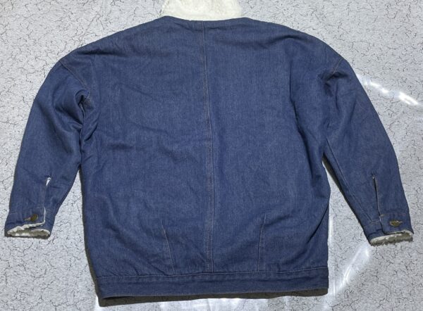 Sherpa Lined Denim Jacket | Winter Trucker | Thick Warm Vintage Style - Image 3