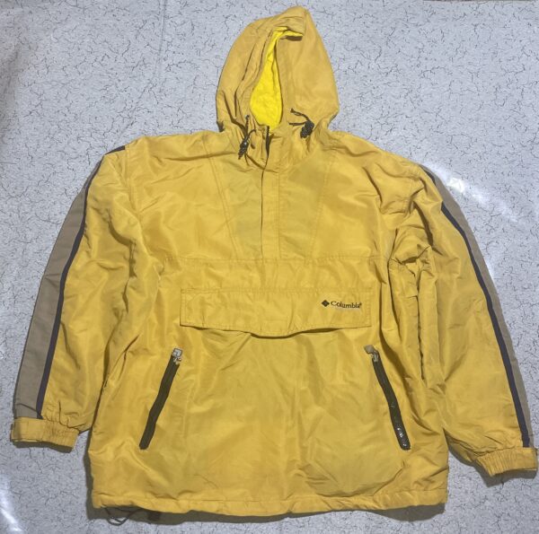 Columbia Classic Pullover Windbreaker Jacket Hooded Front Pocket Xxl - Image 2