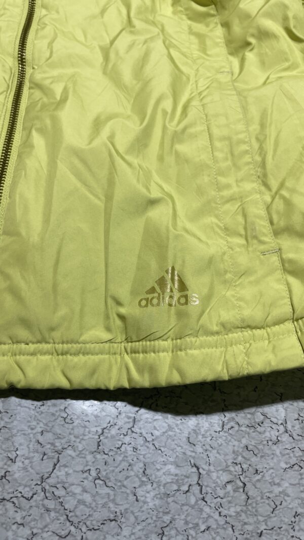 Adidas Yellow Quilted Hooded Winter Jacket-M - Image 10