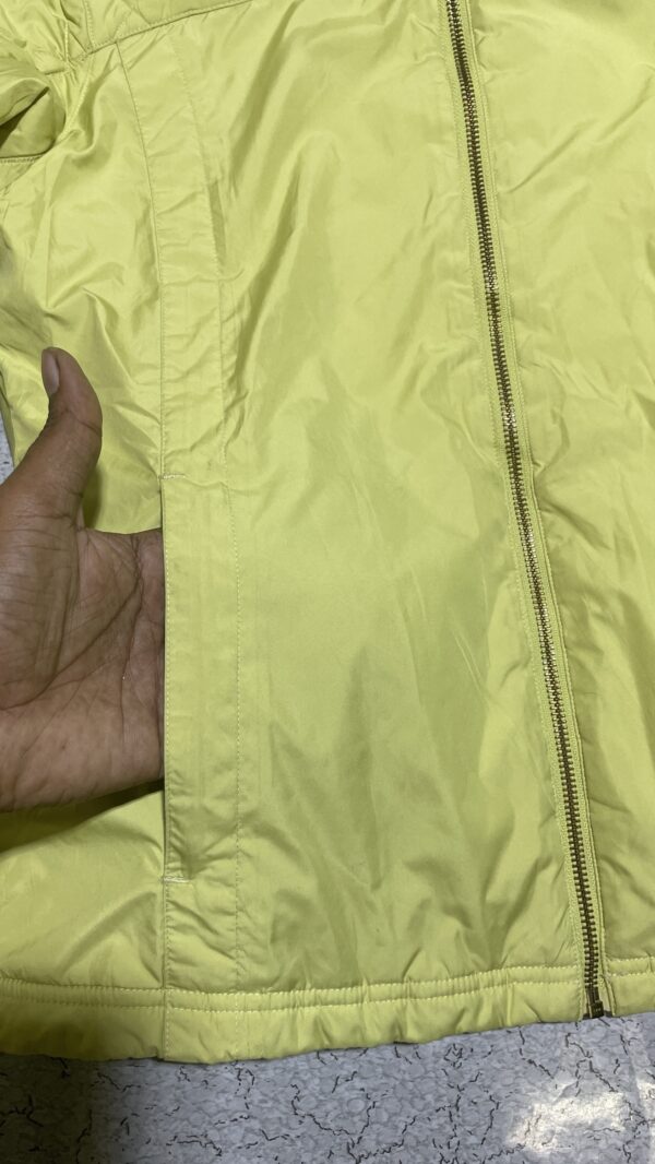 Adidas Yellow Quilted Hooded Winter Jacket-M - Image 8