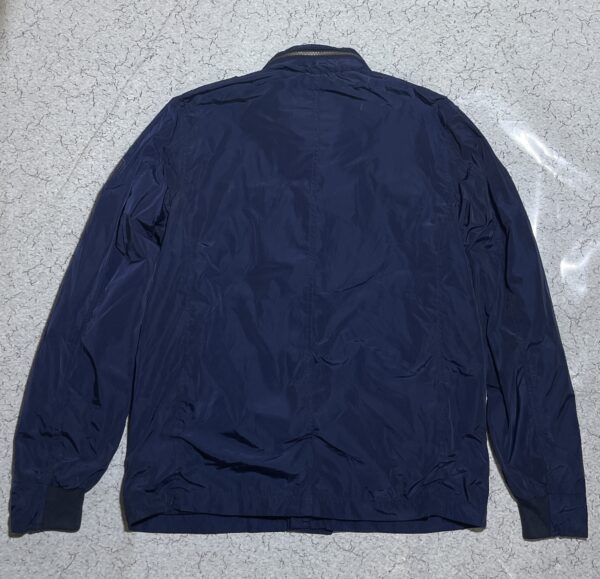 Tommy Hilfiger Navy Blue Military Style Jacket – Size L Logo Pate - Image 10