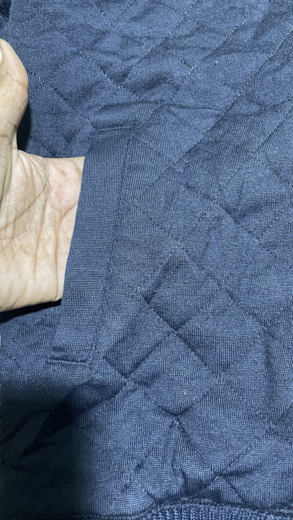 Lacoste Navy Blue Quilted Full Zip Jacket – Size 50 (L) - Image 6