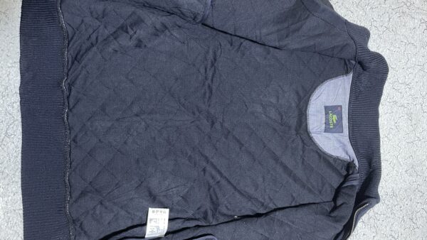 Lacoste Navy Blue Quilted Full Zip Jacket – Size 50 (L) - Image 10