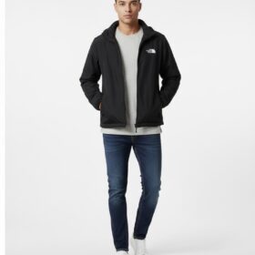 The North Face Black Lightweight Full Zip Jacket – Size S
