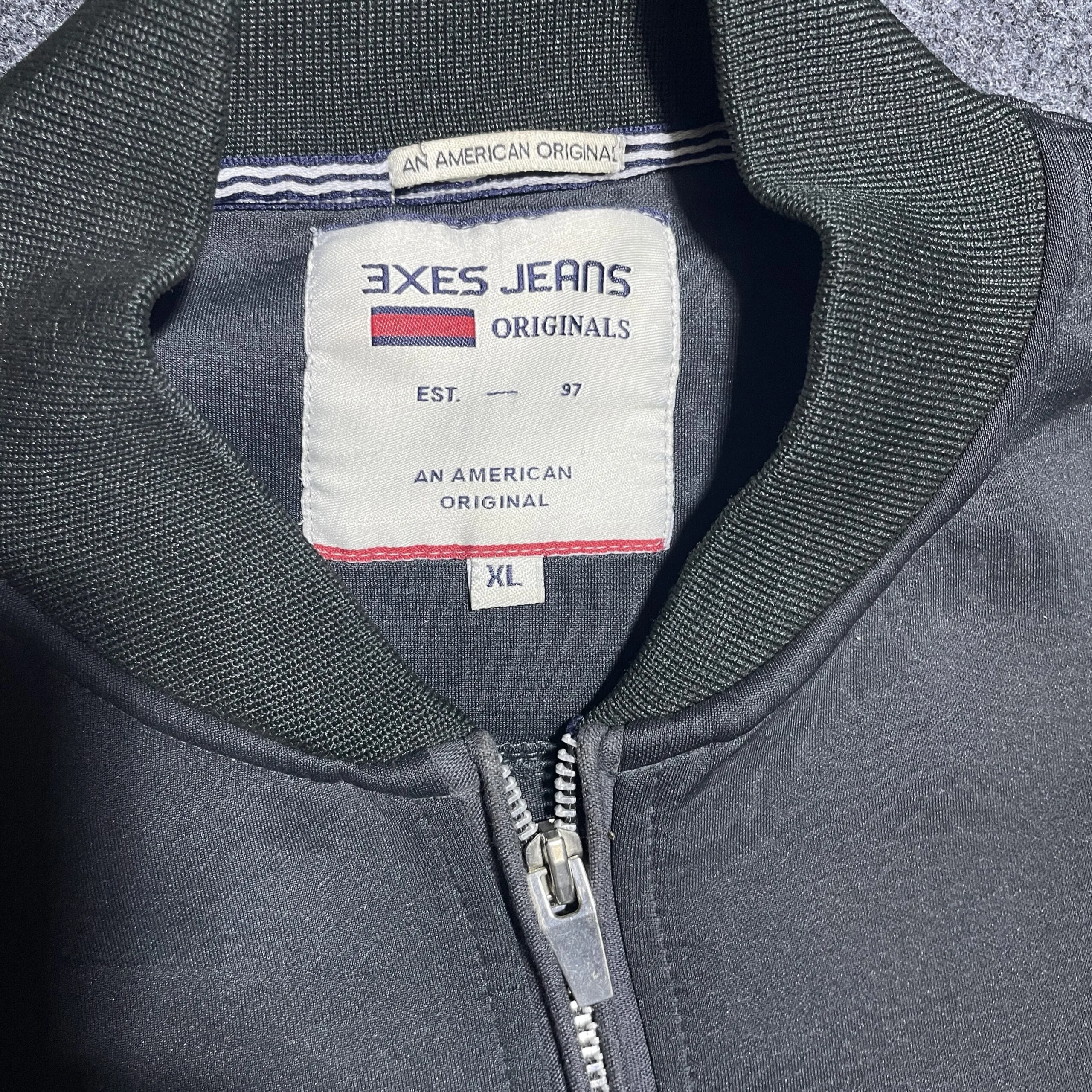 3Xes Jeans S Bomber Winter Jacket Dark Grey Size L