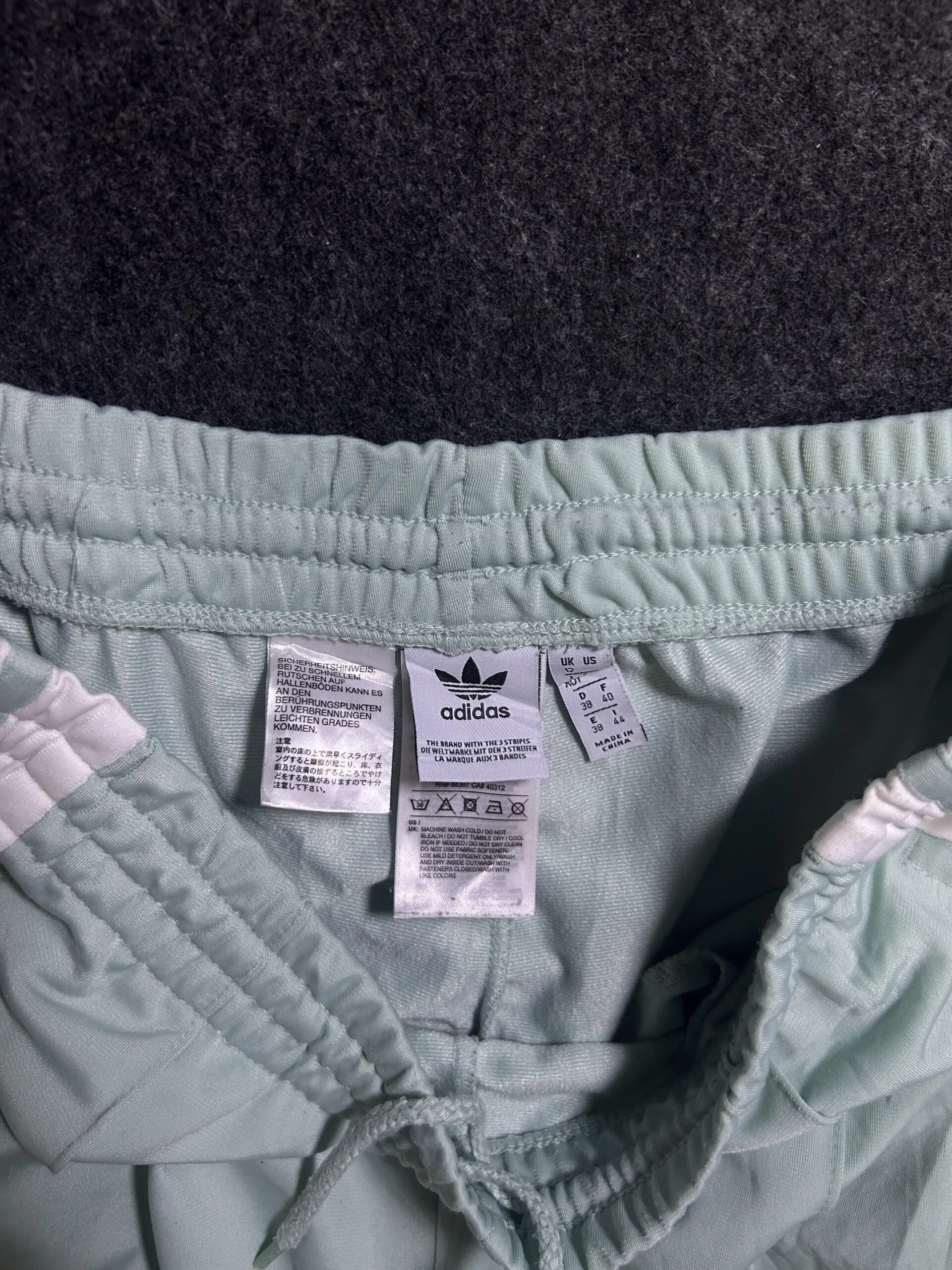 Adidas Originals Snap Button Track Pants Mint Green | M/L | Unisex 8 Adidas track pants