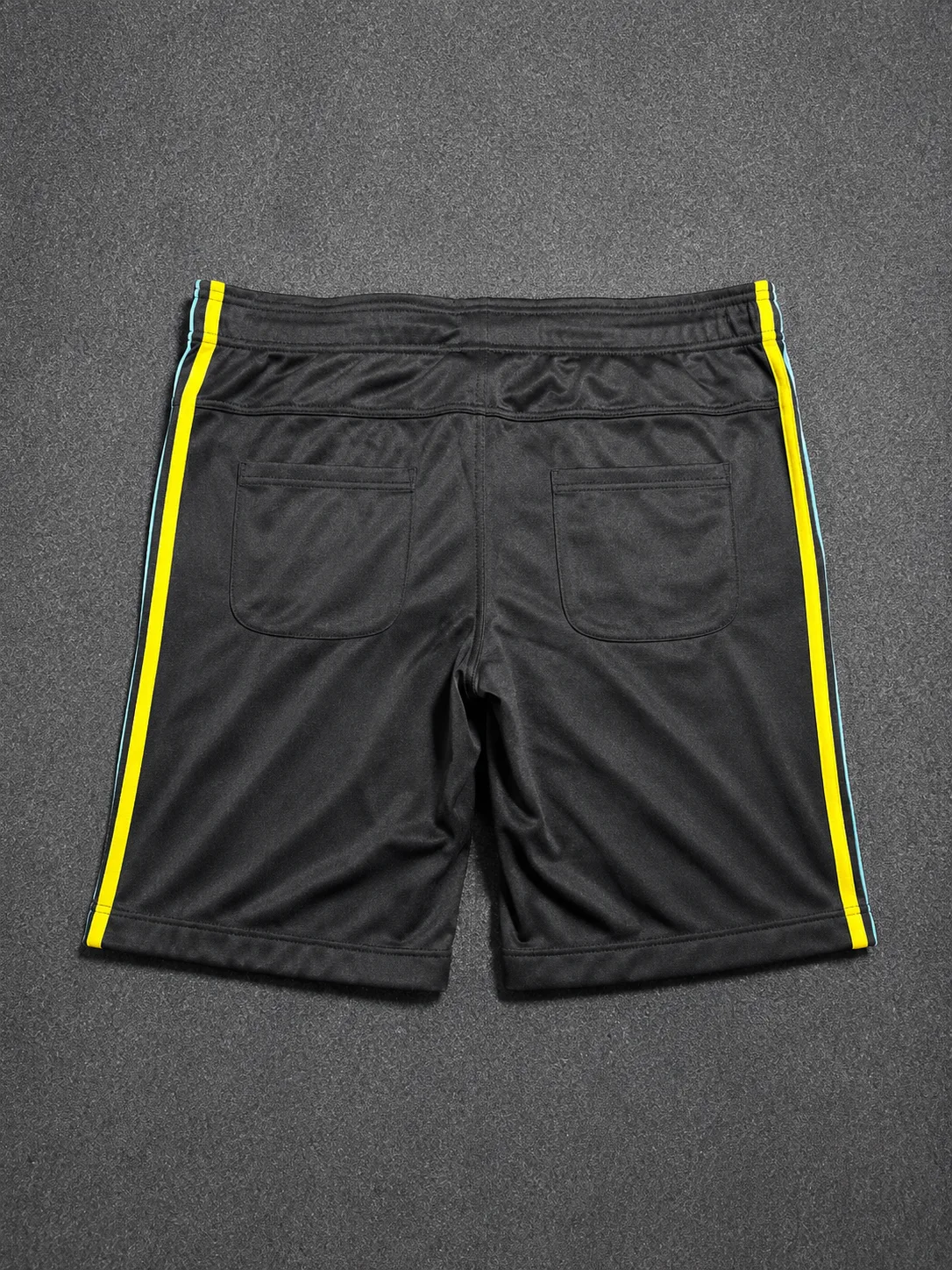 Adidas Black Athletic Shorts With Multicolor Stripes | Waist 32 3 Adidas shorts