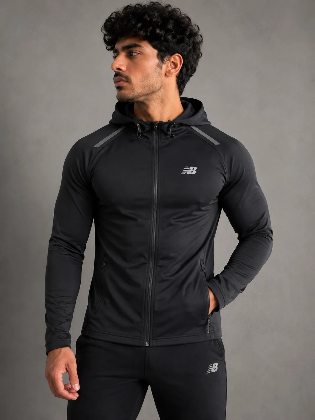 New Balance Performance Hooded Softshell Jacket | Black | XL