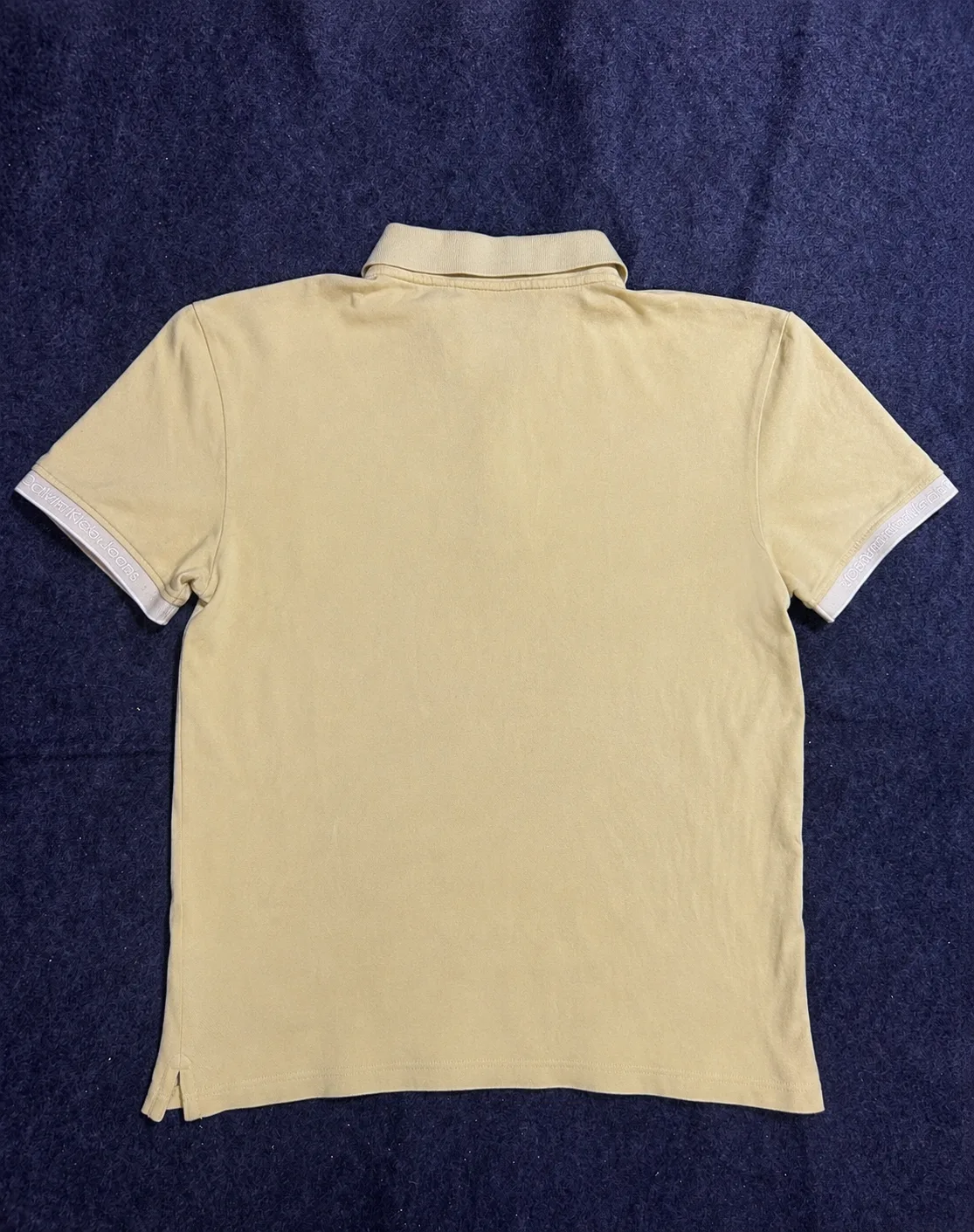 Calvin Klein Jeans Polo T-Shirt Yellow | M 3 thrift jeans india
