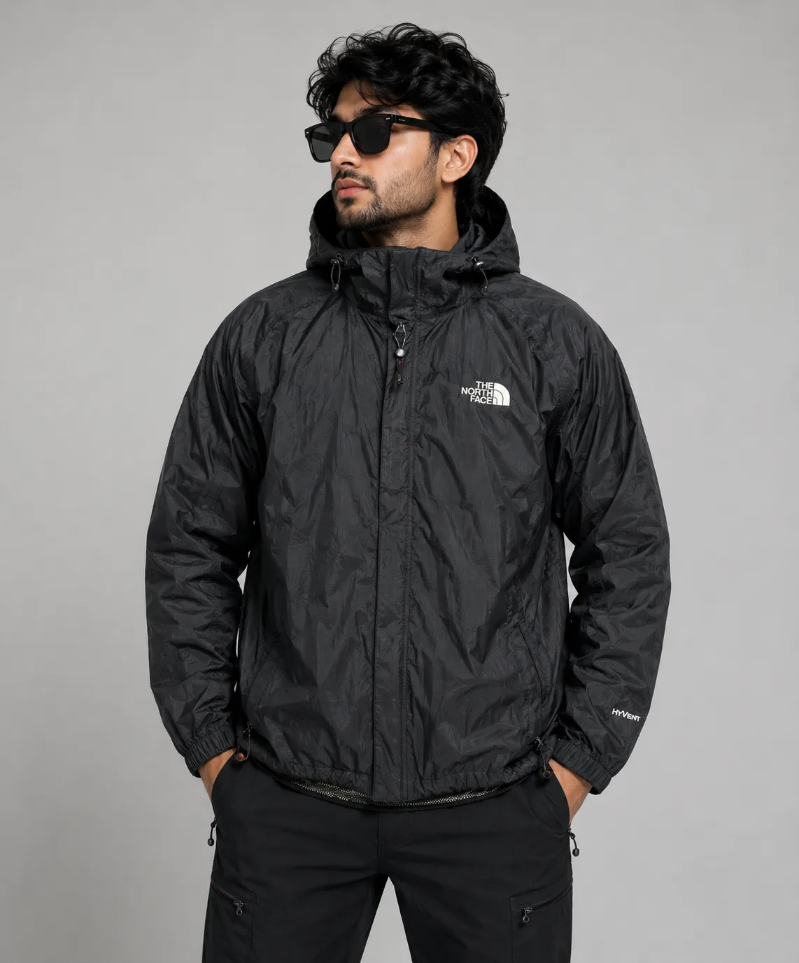 The North Face Hyvent Hooded Waterproof Windbreaker Jacket Black | Unisex | M/L 1 The North Face windbreakers