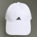 Adidas White 3-Stripes Adjustable Sports Cap | Unisex Baseball Hat