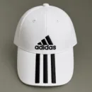 Adidas 3-Stripes White Adjustable Sports Cap | OSFM