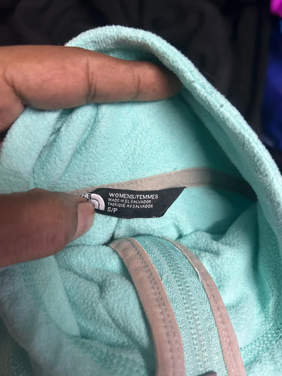 The North Face Women’s Fleece Pullover Aqua Green – Size S 2 The North Face fleece jackets