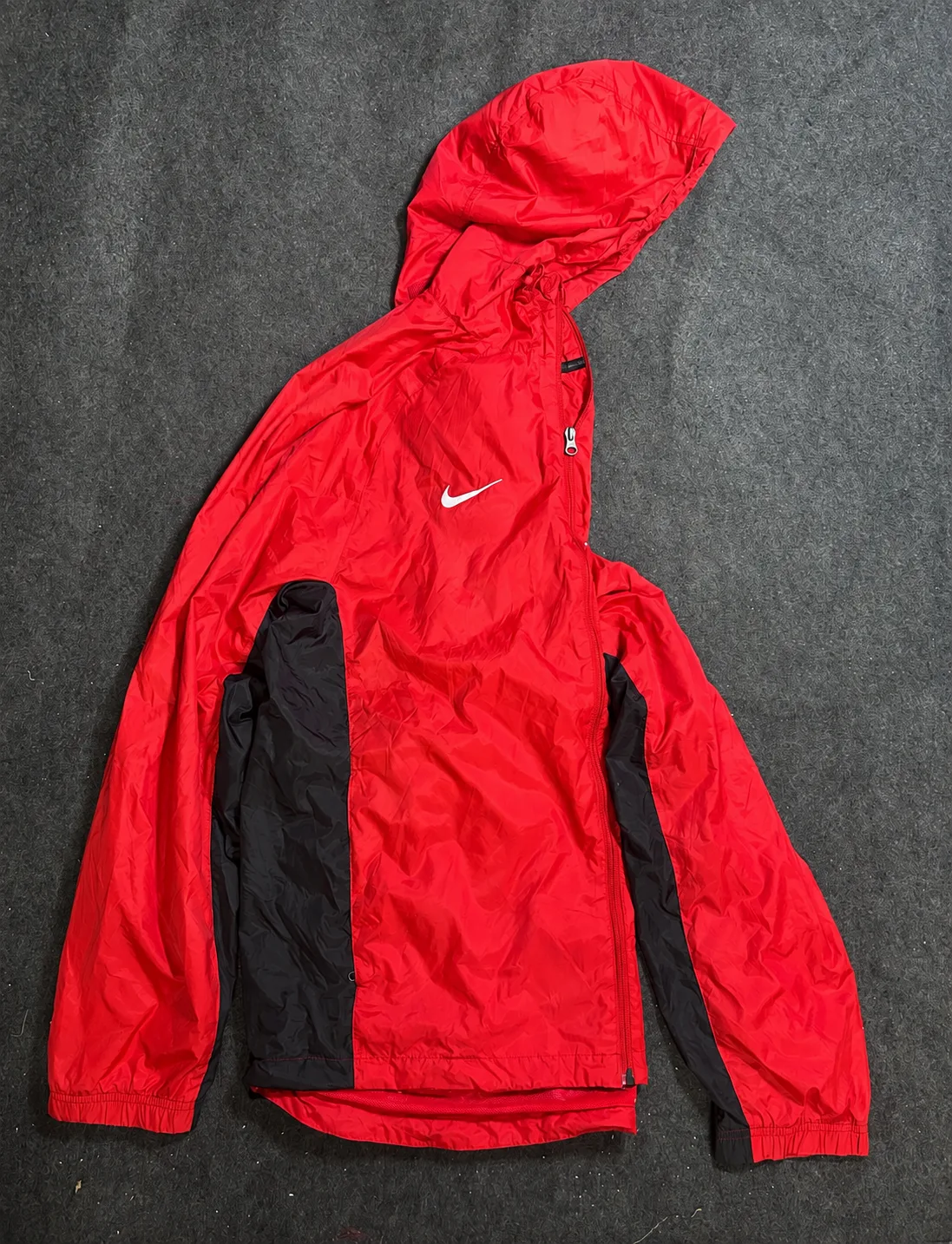 Nike Dri-Fit Lightweight Waterproof Hooded Windbreaker Jacket Red | Packable Rain Jacket | Xl 1 Nike windbreakers