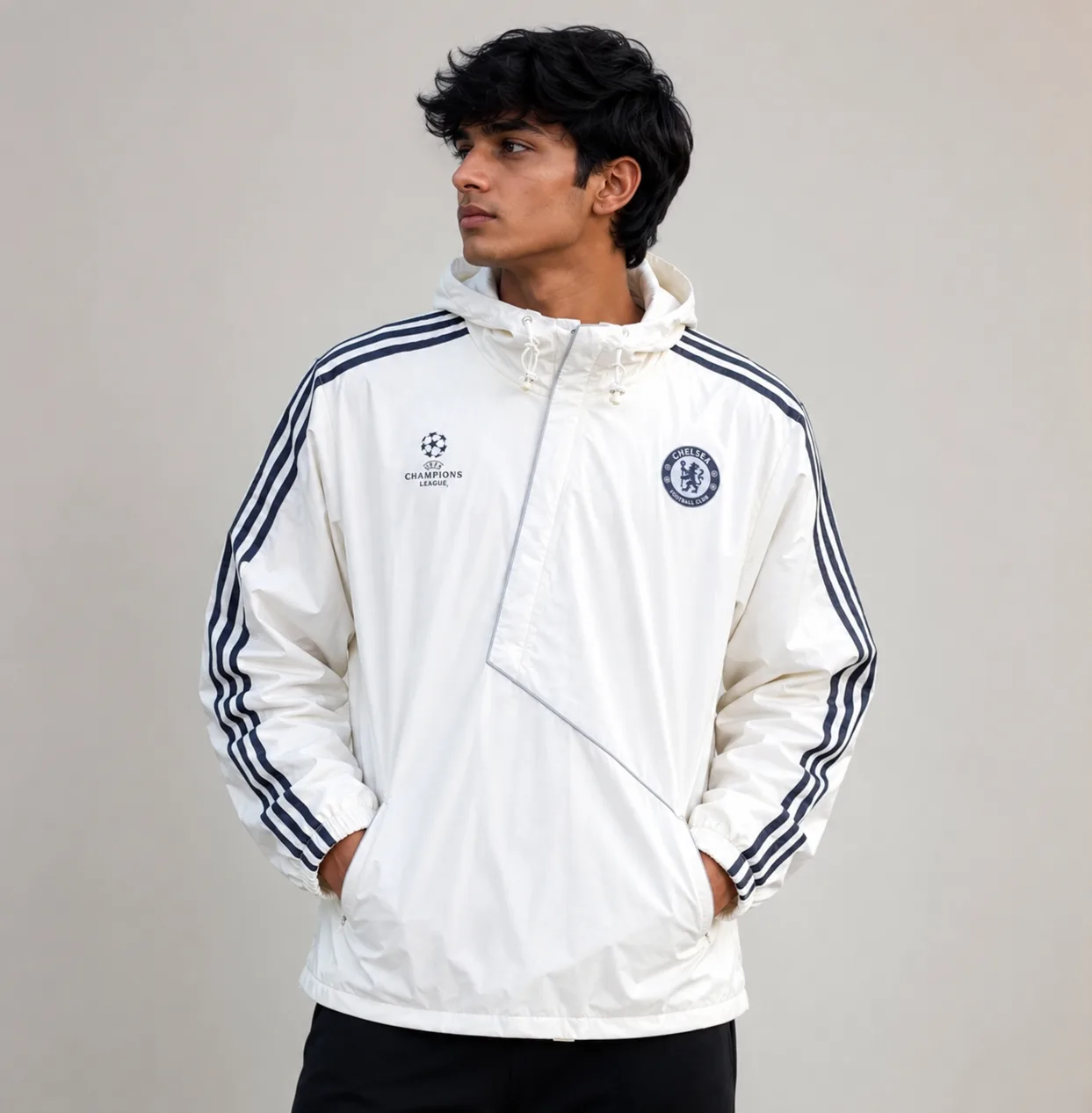 Adidas Chelsea Football Club Jacket White 4Xl 1 Adidas jackets