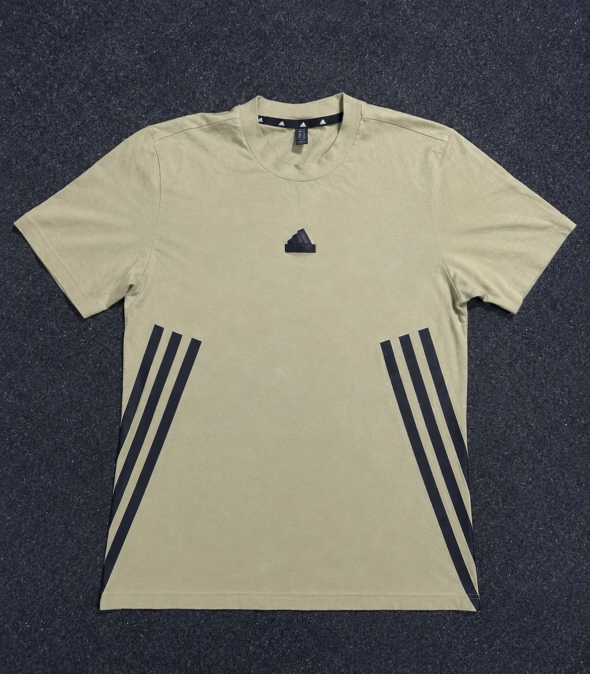 Adidas Originals 3-Stripes Cotton T-Shirt – Olive Green M 1 Adidas shirts