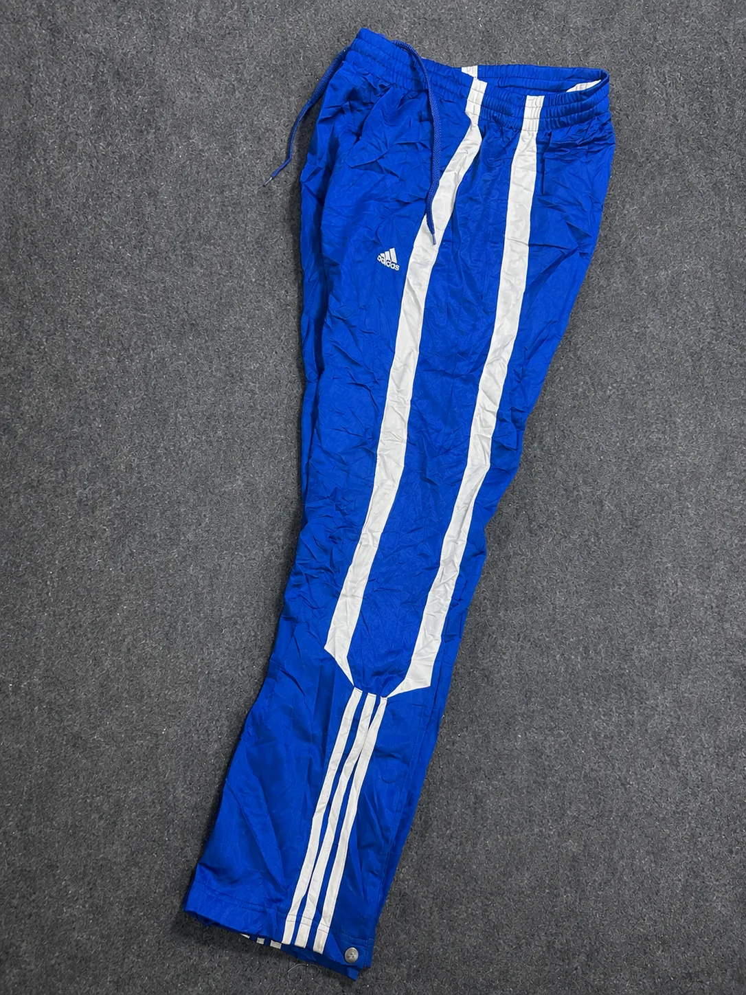 Adidas Vintage Blue Track Pants With White Stripes | S/M 1 Adidas track pants