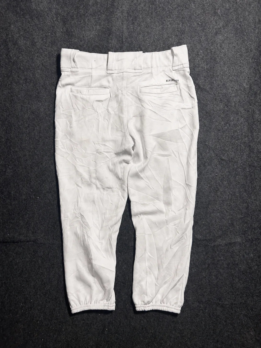 Adidas Aeroready White Sports Pants | Tapered Athletic Wear | Waist 28 3 online thrift store india