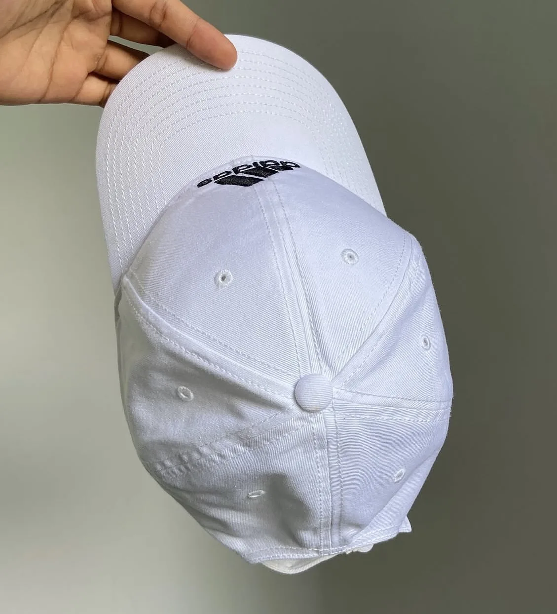 Adidas White 3-Stripes Adjustable Sports Cap | Unisex Baseball Hat - Image 6
