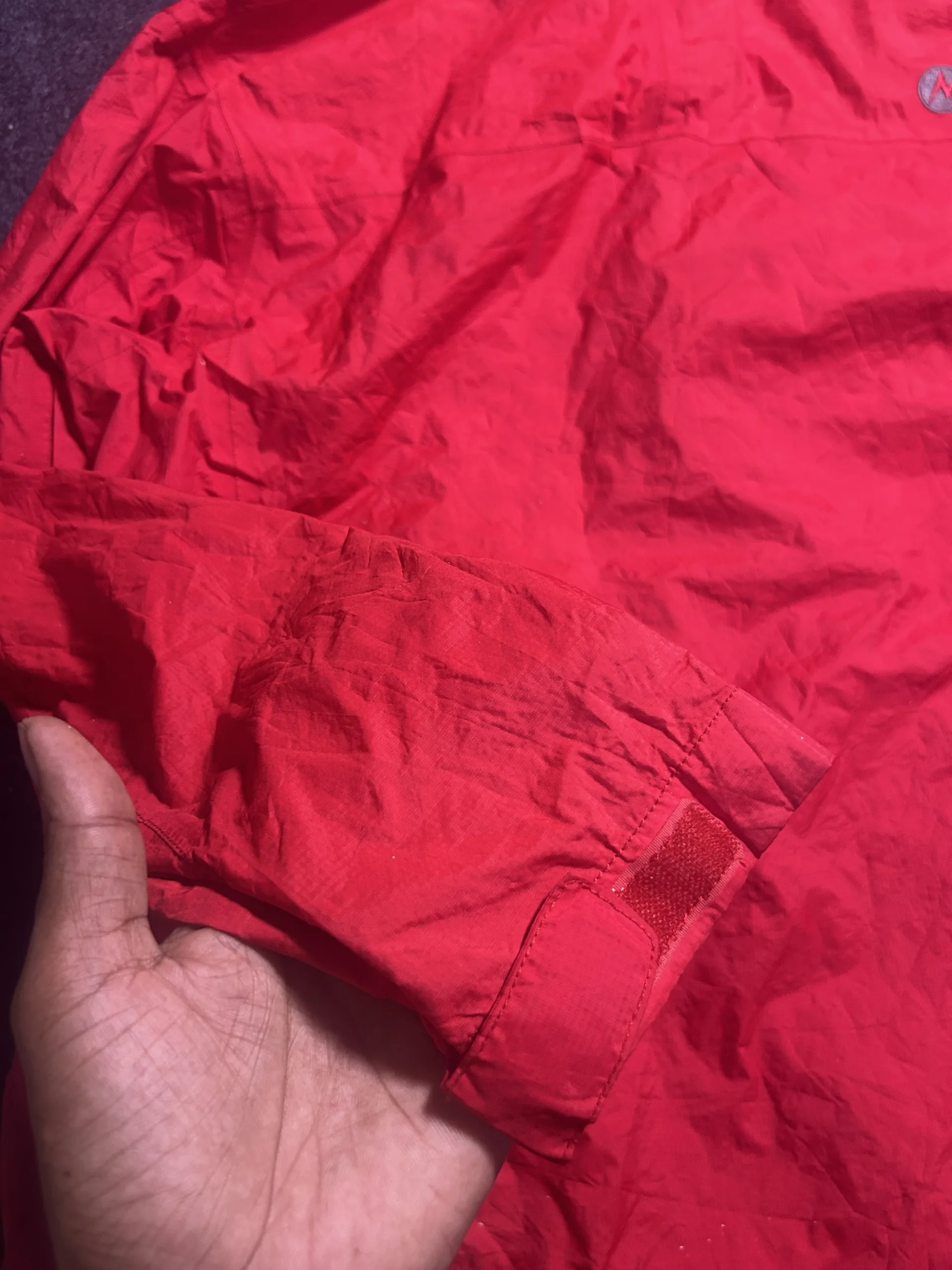 Marmot Lightweight Waterproof Hooded Windbreaker Jacket XL - Image 7