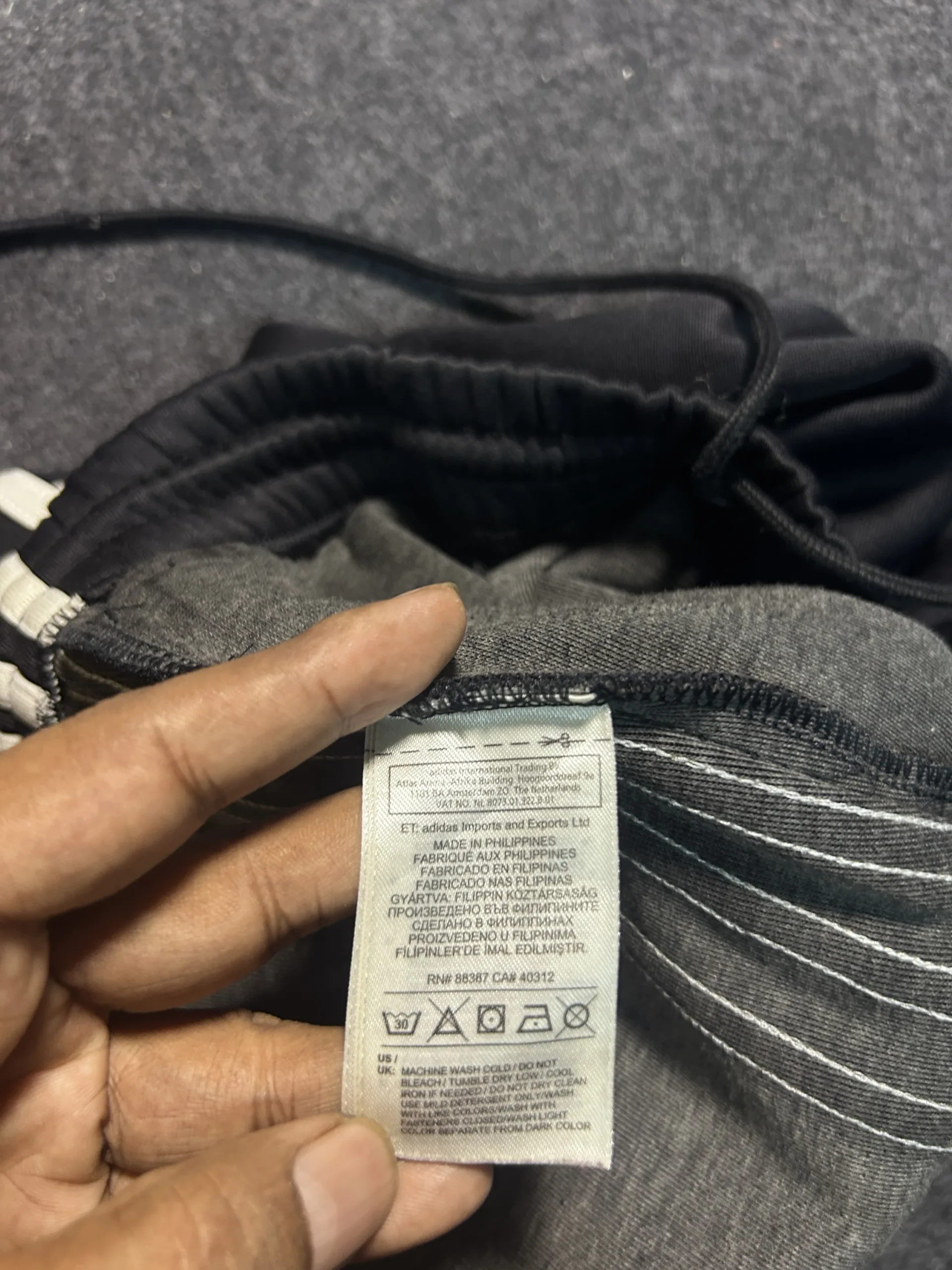 Adidas Originals Trefoil 3-Stripes Black Track Pants | Men’s M-L 8 Adidas track pants