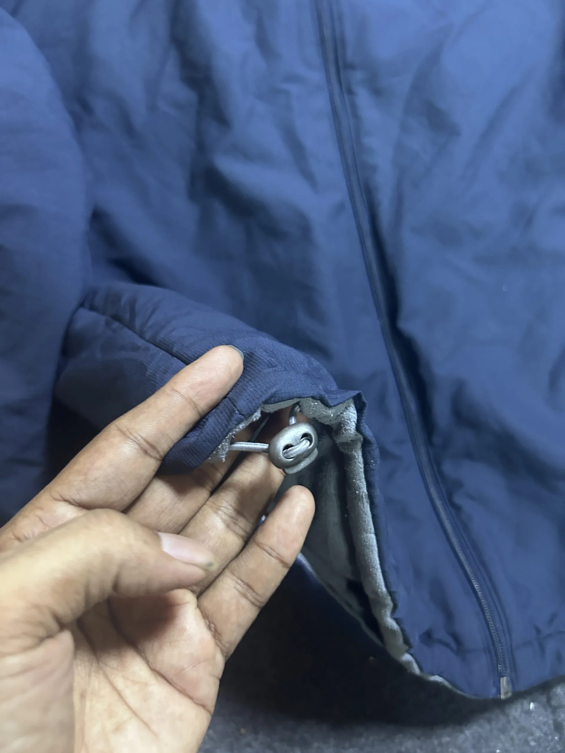 Adidas Reversible Hooded Fleece Winter Jacket Navy Grey | Xl 6 Adidas fleece jackets