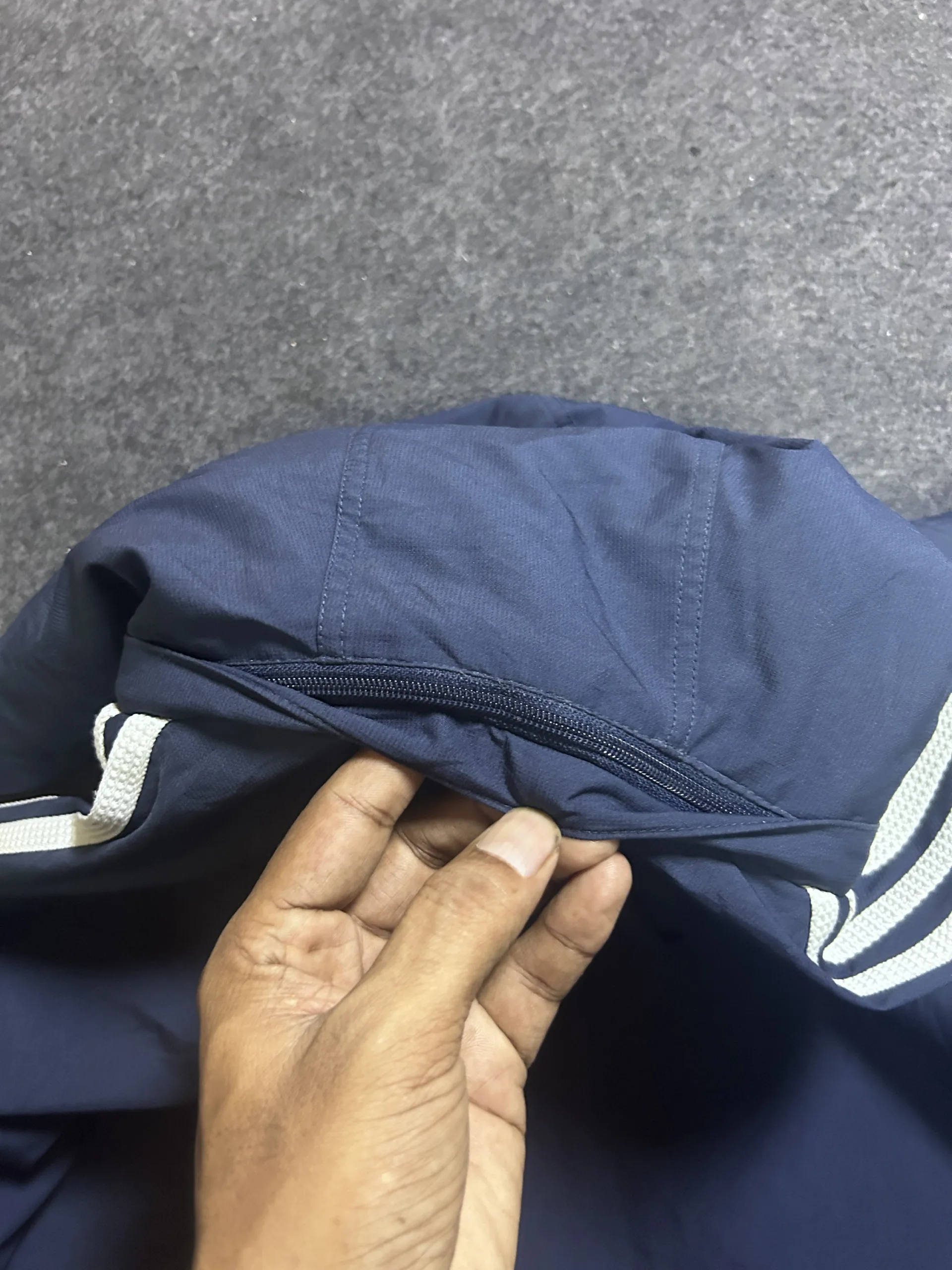 Adidas Reversible Hooded Fleece Winter Jacket Navy Grey | Xl 8 Adidas fleece jackets