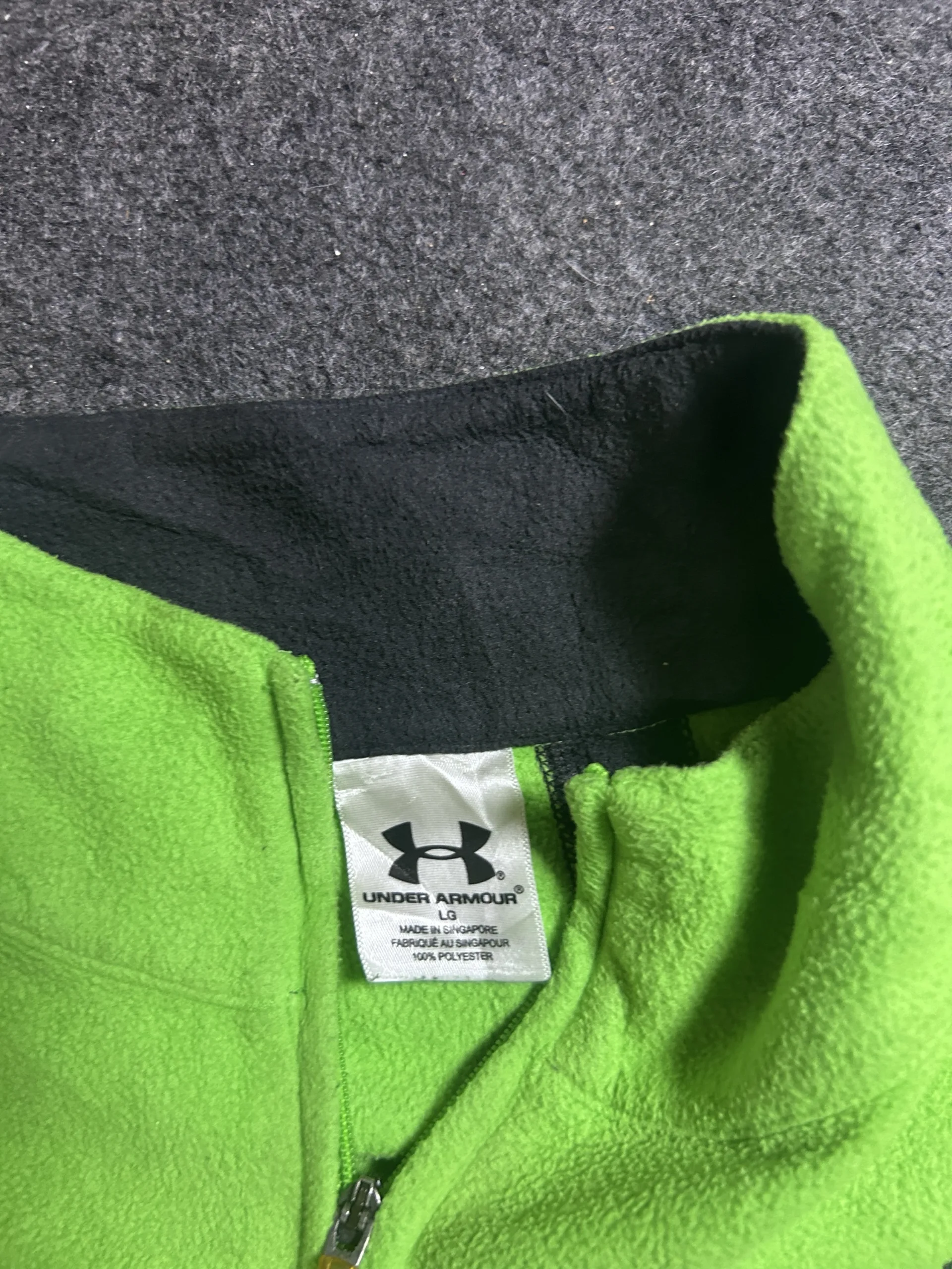 Under Armour Neon Green Quarter Zip Fleece Sweater 5 Under Armour fleece jackets