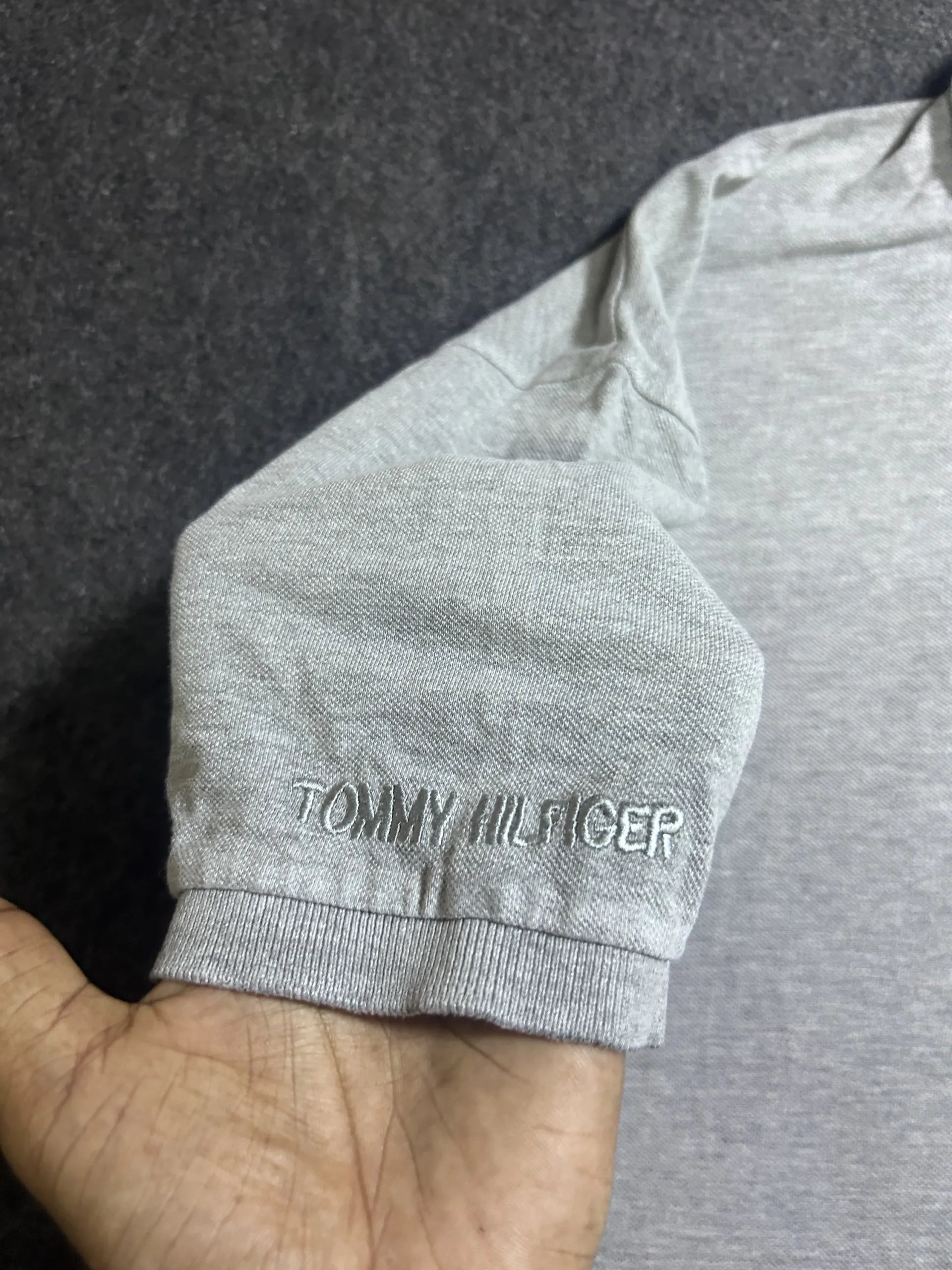 Tommy Hilfiger Grey Polo T-Shirt | Cotton Summer Polo | Men’s 3Xl 5 thrift polo shirts india