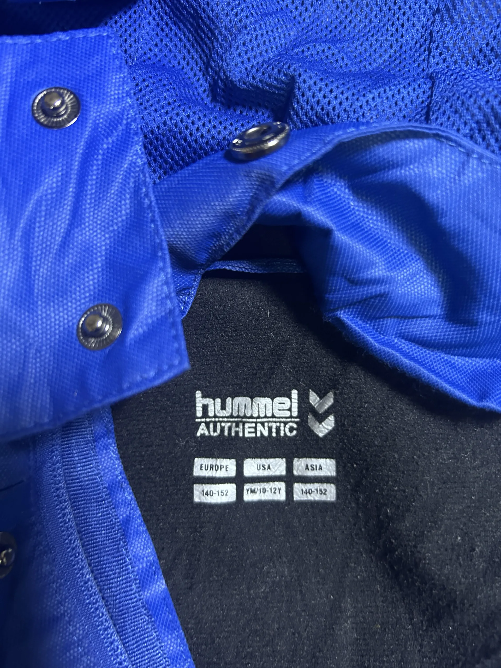 Hummel Authentic Blue Waterproof Hooded Sports Jacket S 3 thrift jackets india