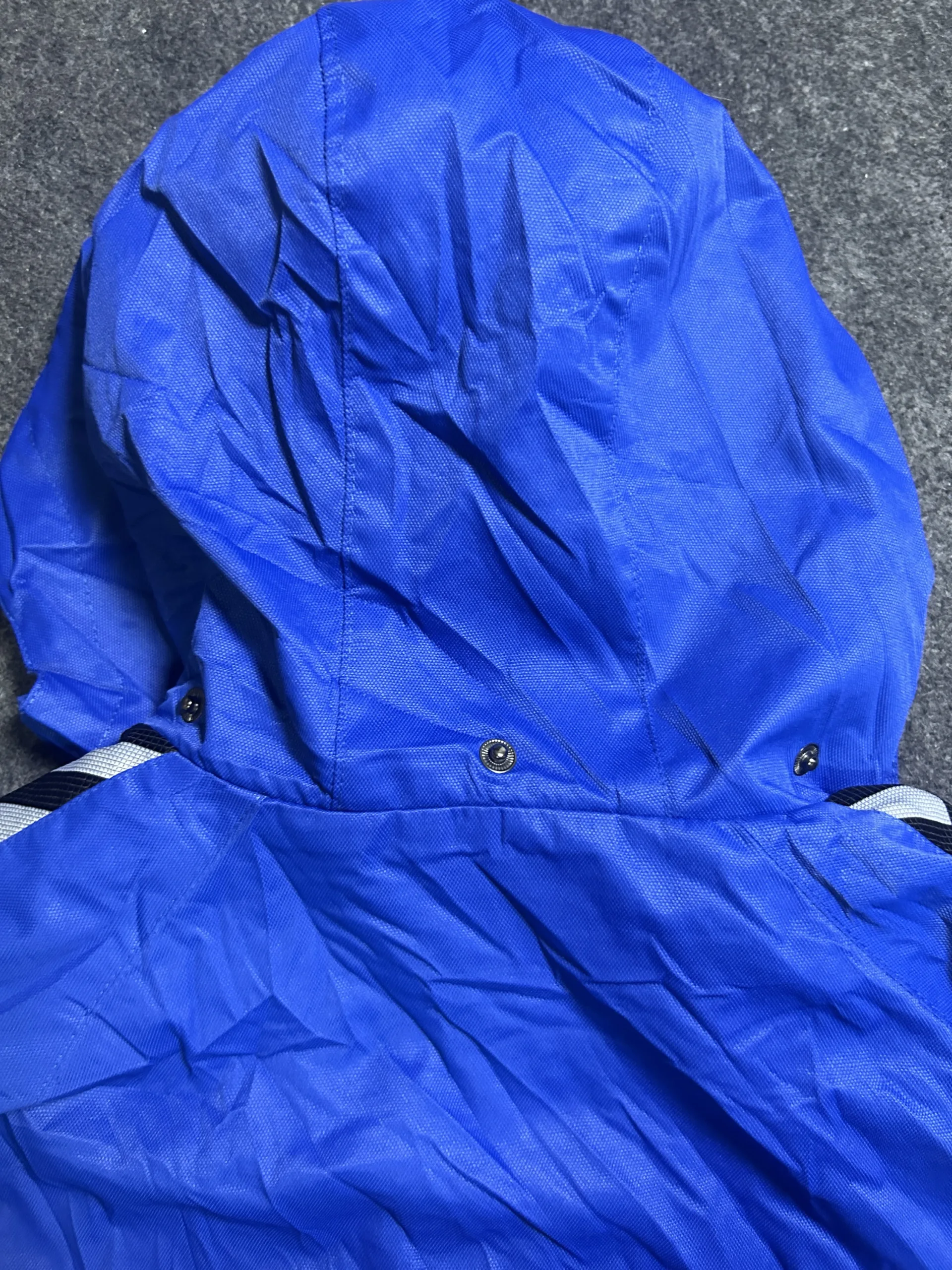 Hummel Authentic Blue Waterproof Hooded Sports Jacket S 10 thrift jackets india
