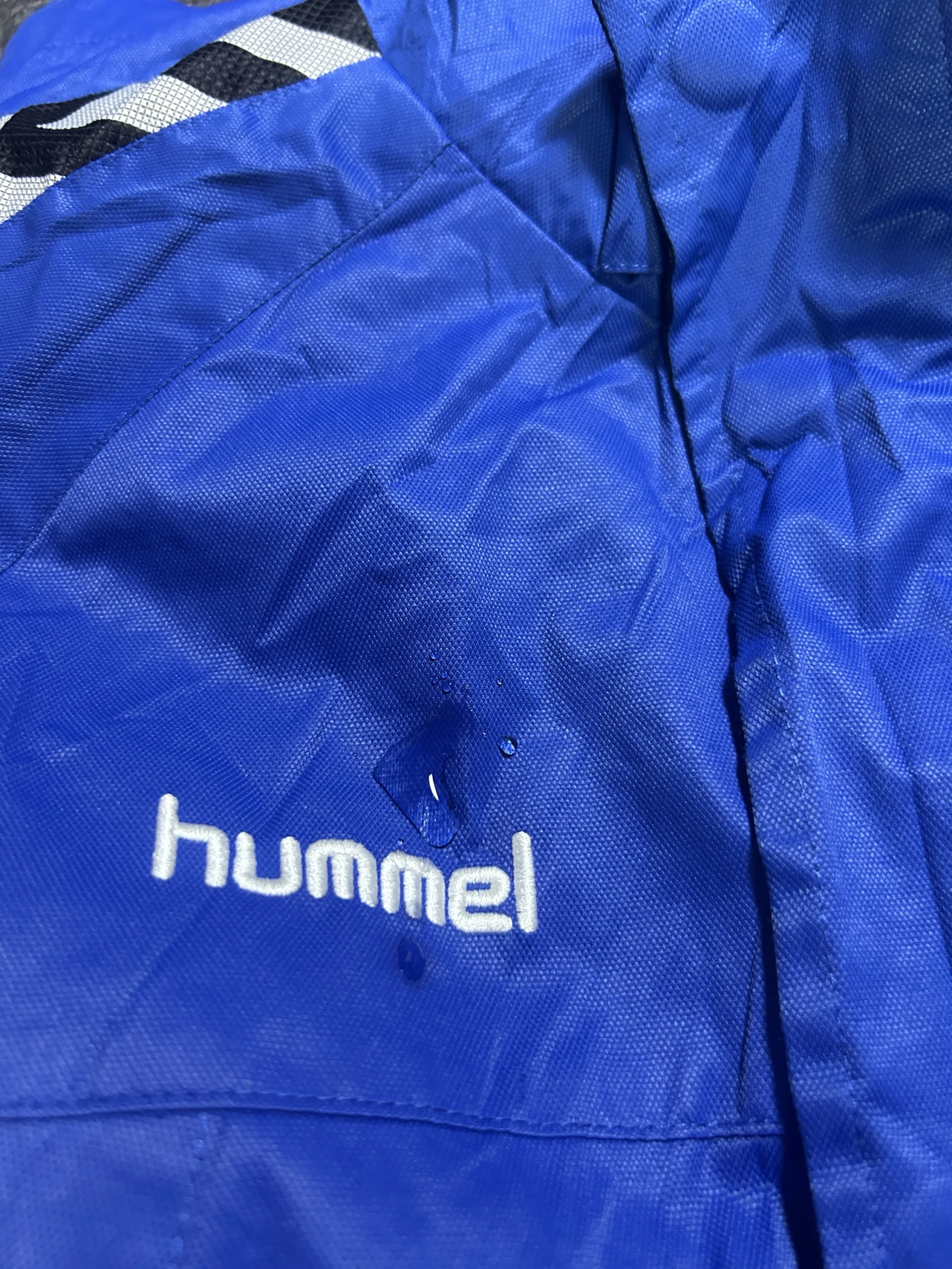 Hummel Authentic Blue Waterproof Hooded Sports Jacket S 12 thrift jackets india