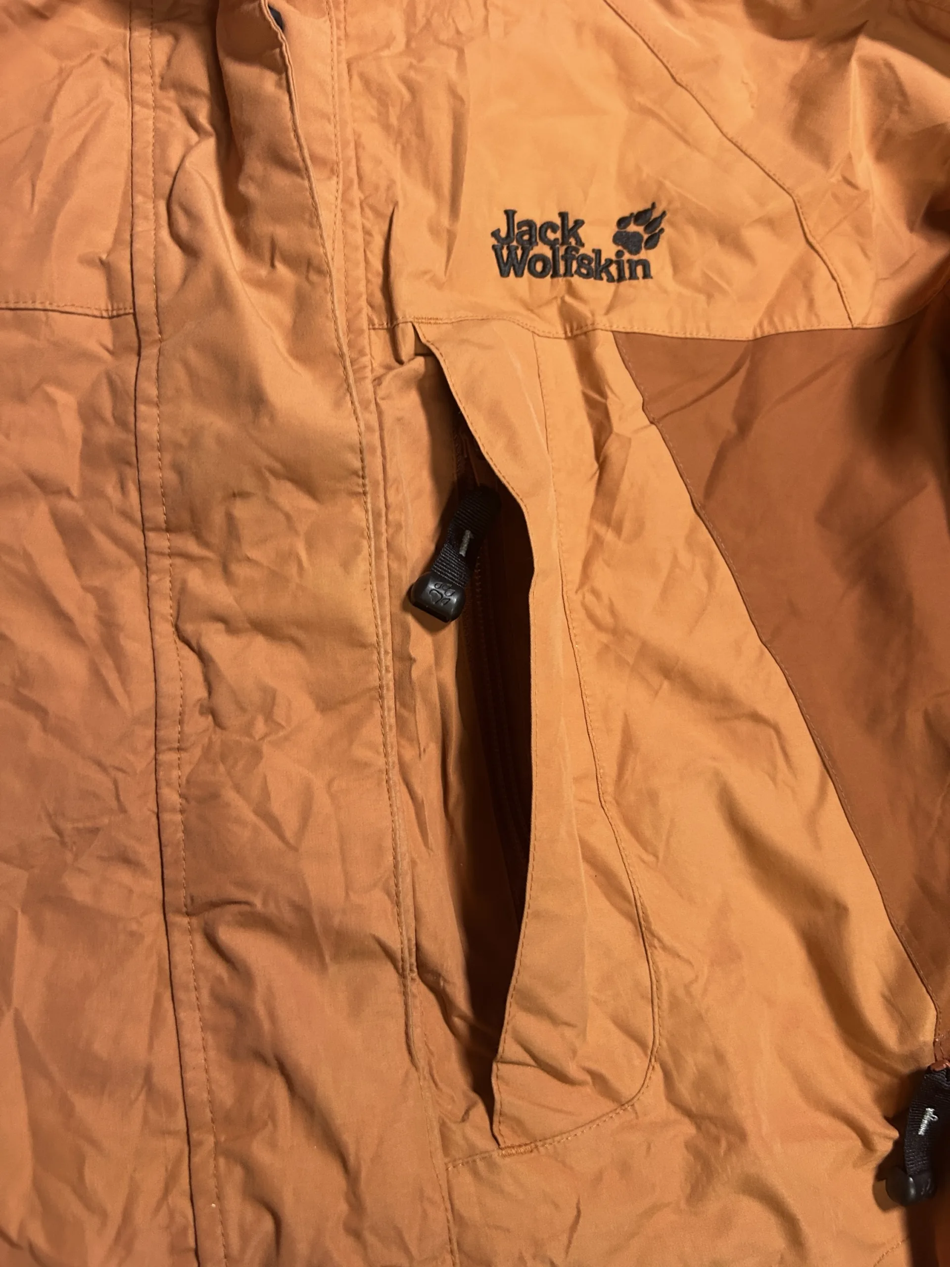 Jack Wolfskin Texapore Waterproof Hooded Hiking Jacket Brown | Unisex | M 4 thrift jackets india