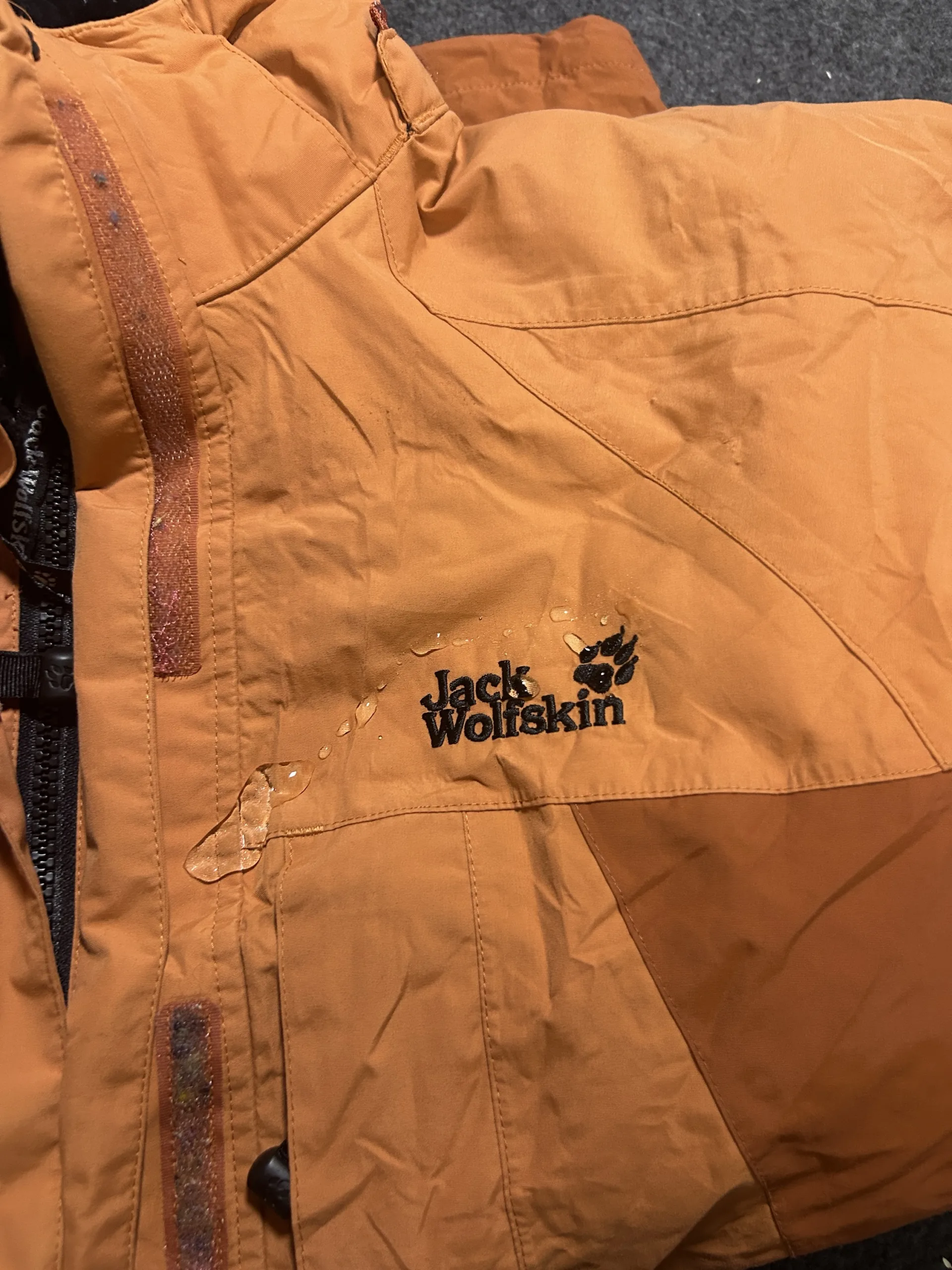 Jack Wolfskin Texapore Waterproof Hooded Hiking Jacket Brown | Unisex | M 10 thrift jackets india