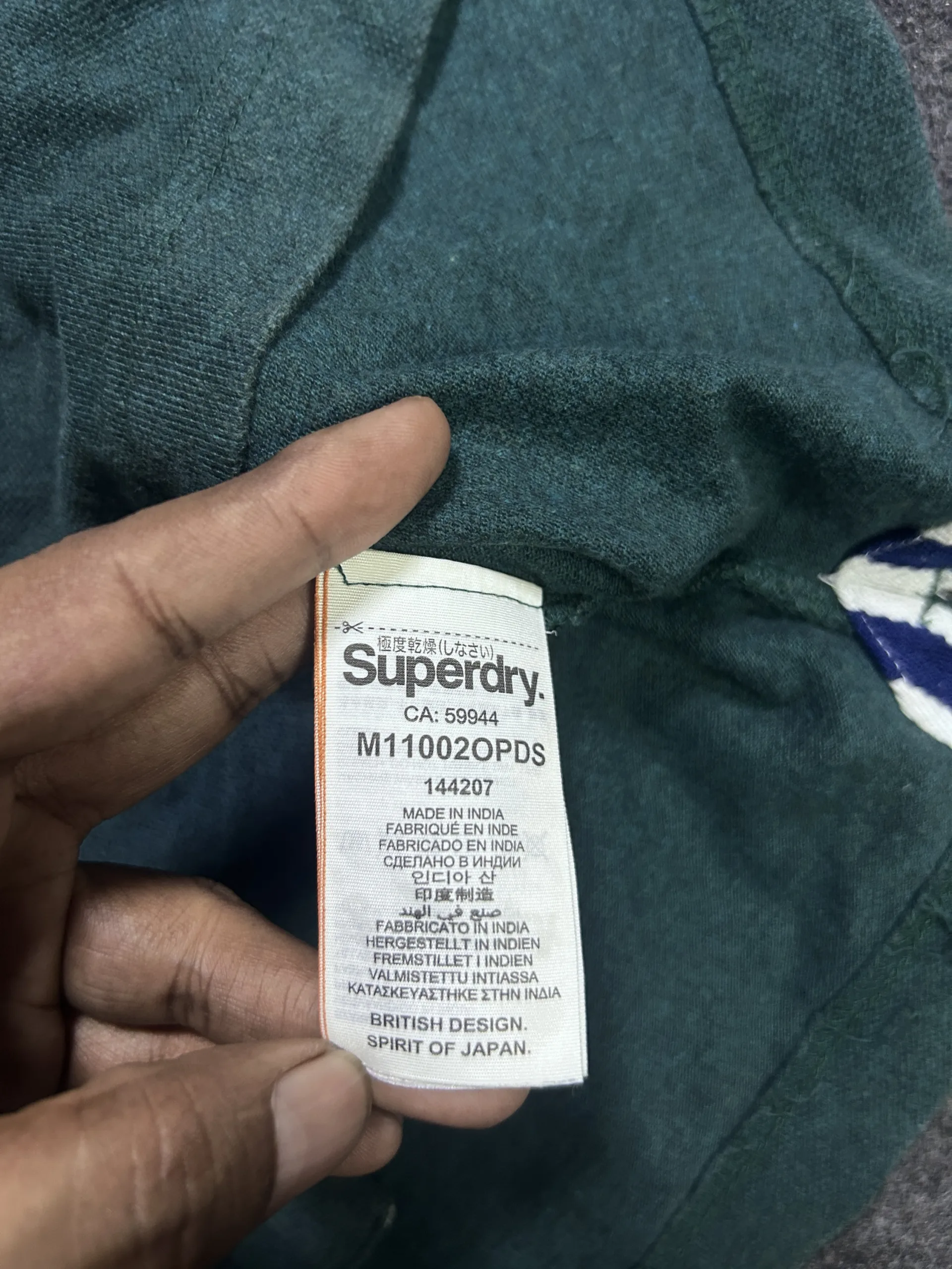 Superdry Classic Pique Polo Shirt Dark Green | M 4 thrift polo shirts india