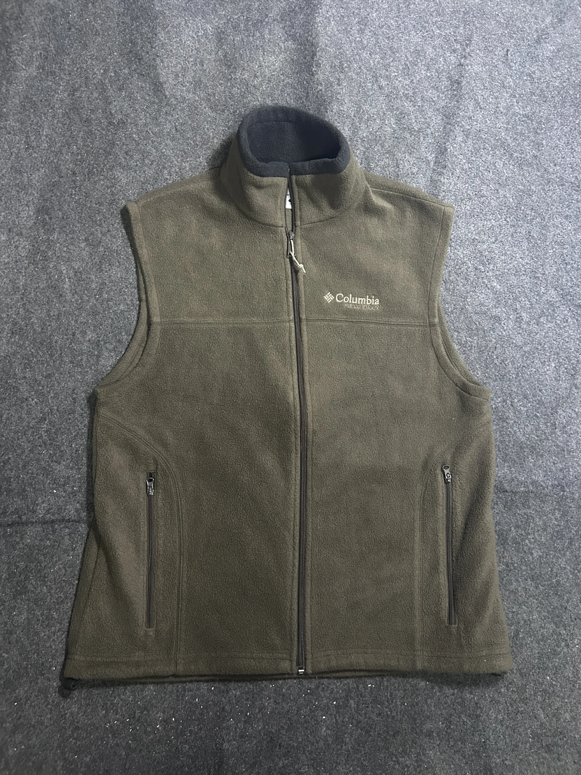 Columbia Field Gear Fleece Olive Vest Full Zip Sleeveless Jacket | M 2 Columbia fleece jackets