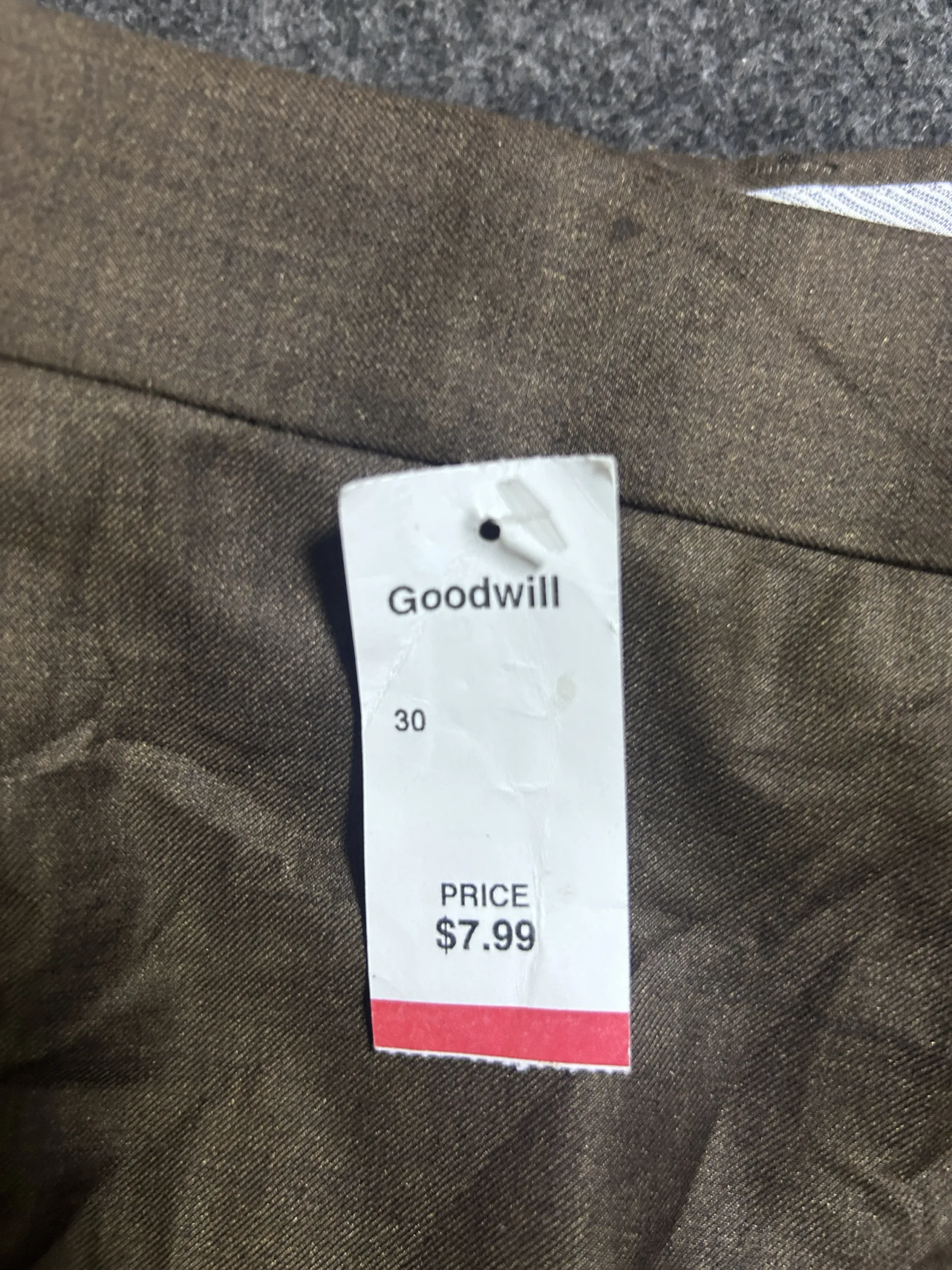 Roundtree &Amp; Yorke Easy Care Flat Front Dress Pants Brown | Xxl 5 online thrift store india