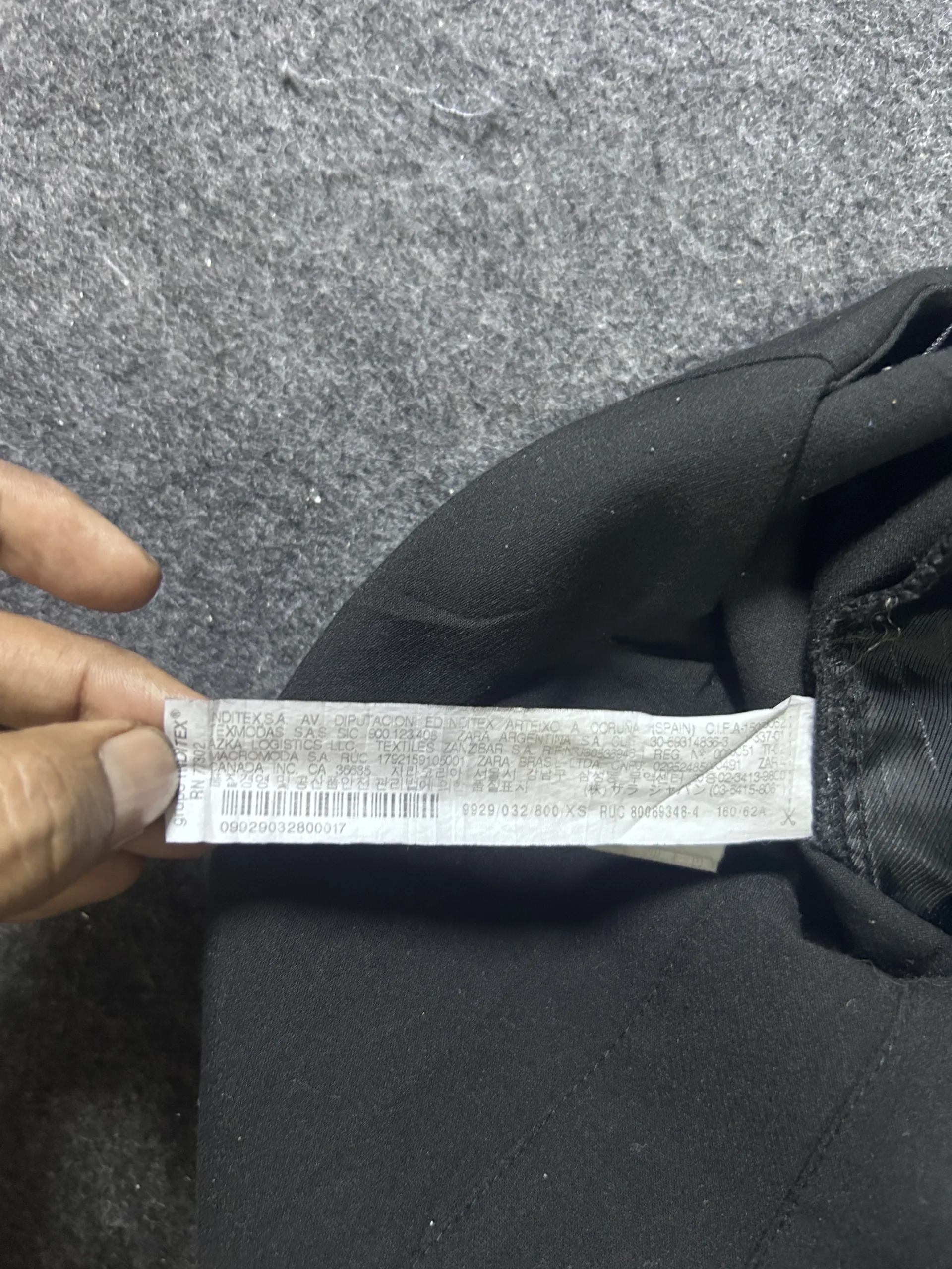 Zara Black Tailored Straight-Leg Trousers | Women’s Formal Pants | Size Xs 4 online thrift store india