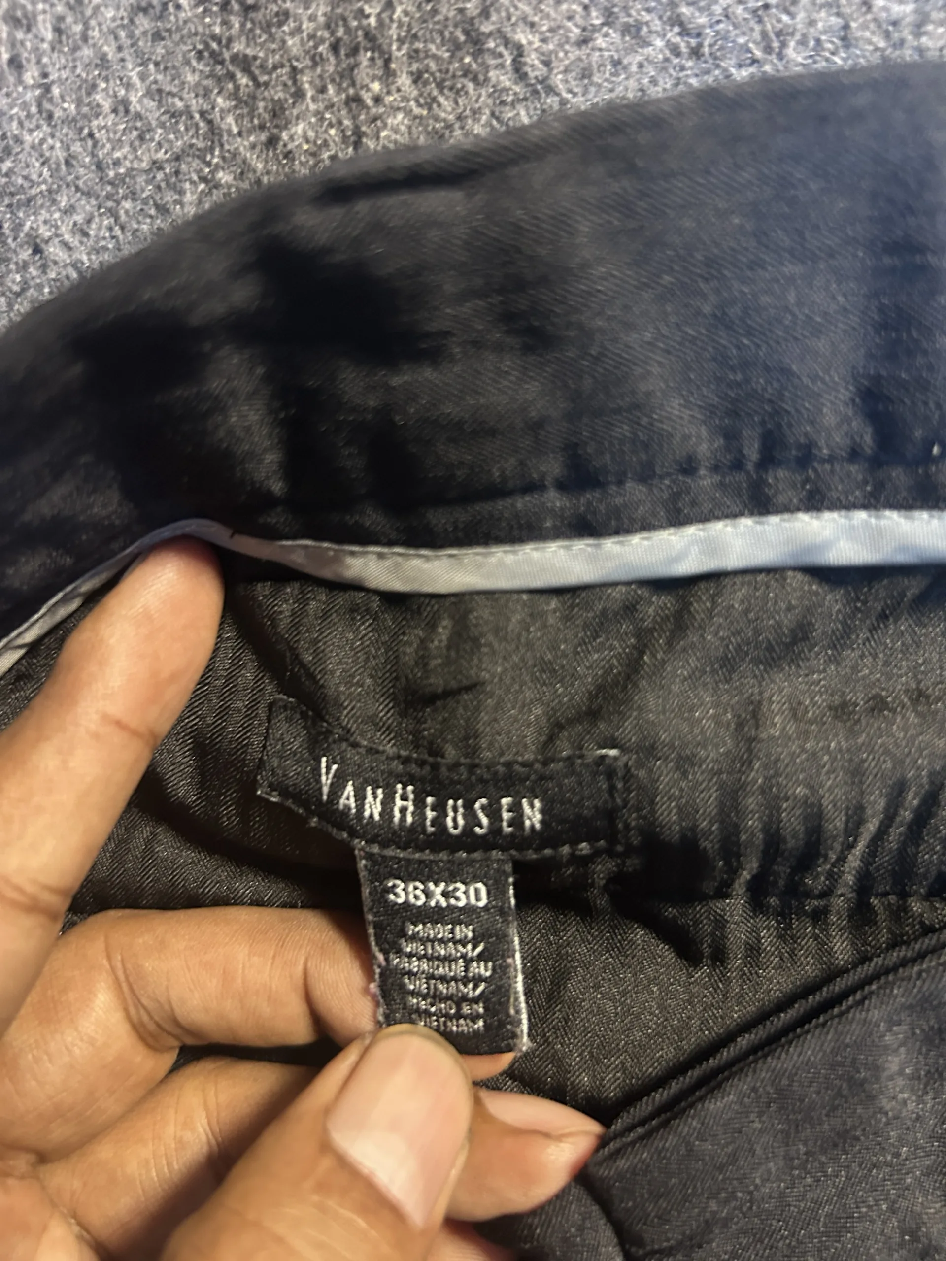 Van Heusen Black Formal Trousers | Men’s Dress Pants | 36X30 3 online thrift store india