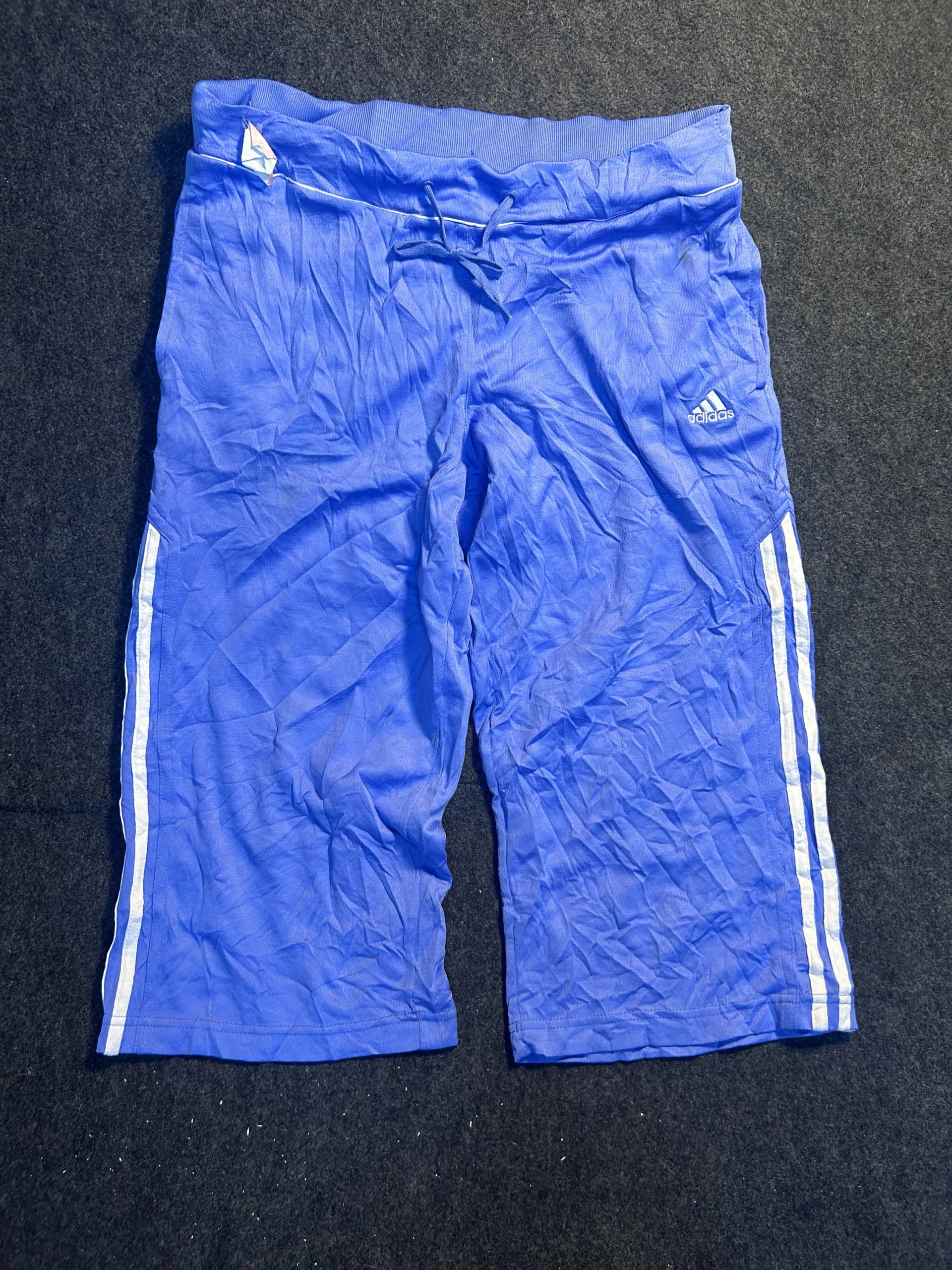 Adidas Blue 3-Stripes Athletic Shorts | Men’s Sports Shorts | Waist 34 2 Adidas shorts