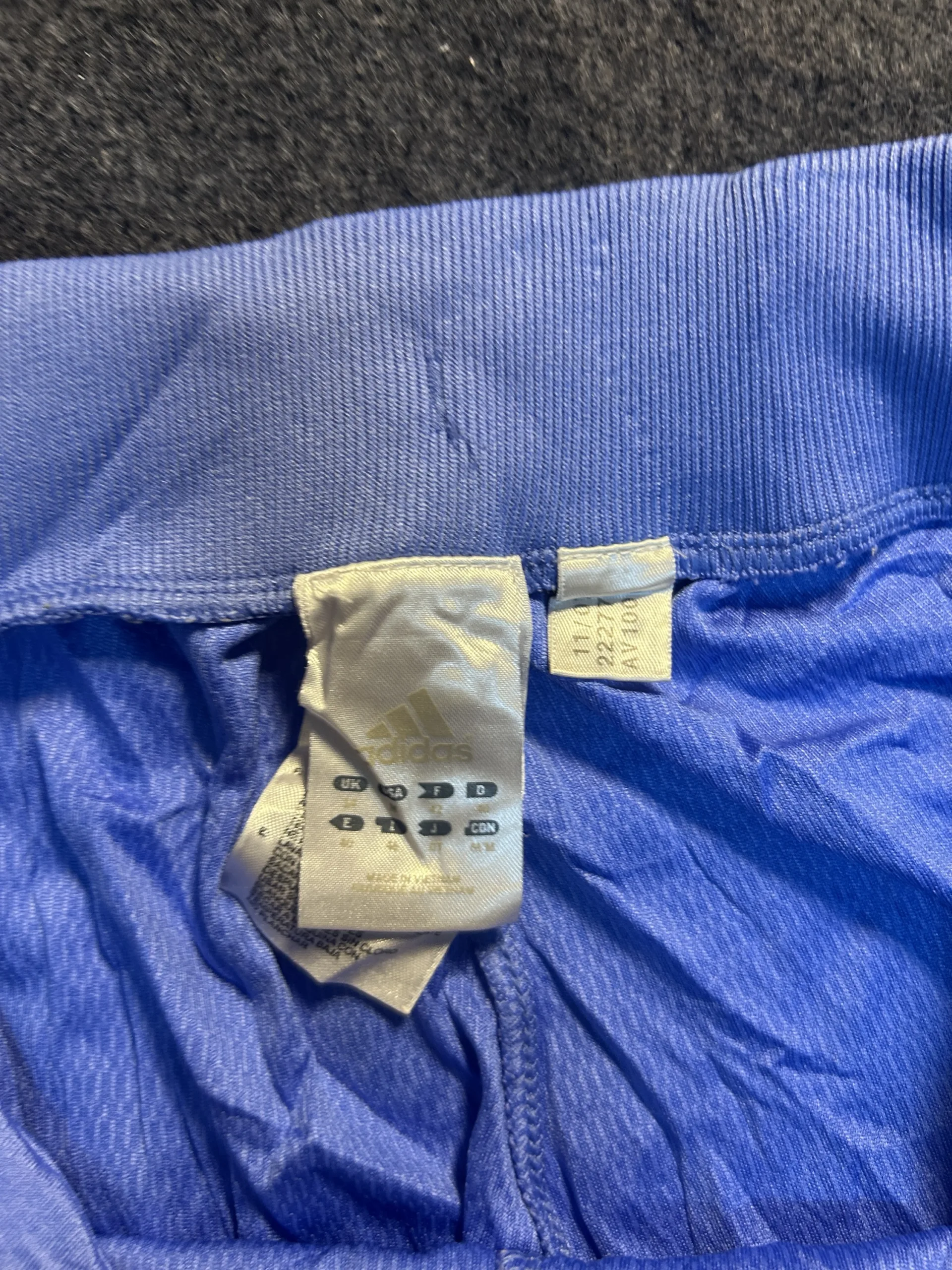 Adidas Blue 3-Stripes Athletic Shorts | Men’s Sports Shorts | Waist 34 4 Adidas shorts