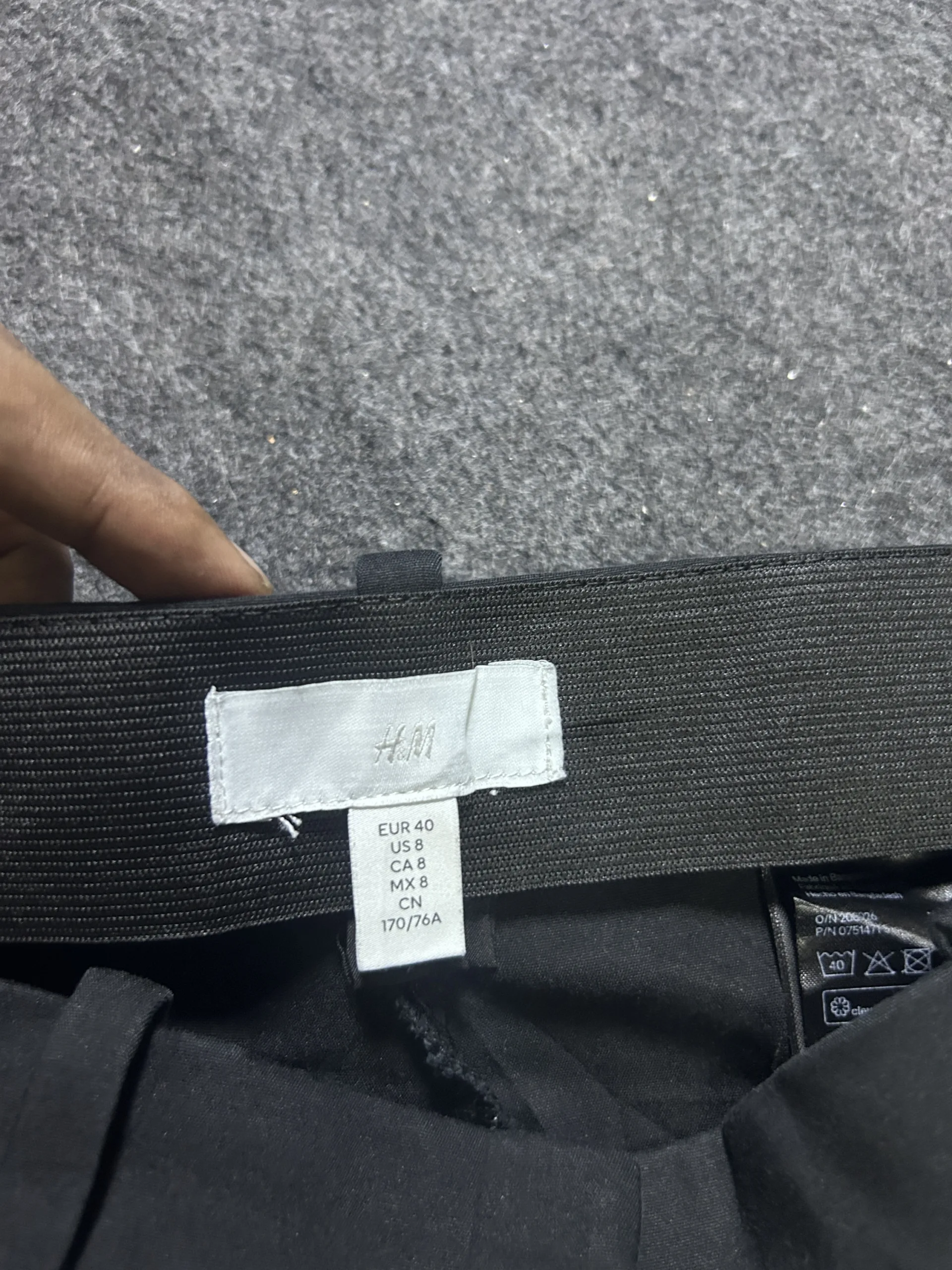 H&Amp;M Black Tailored Straight-Leg Trousers – Women’s W30 3 online thrift store india