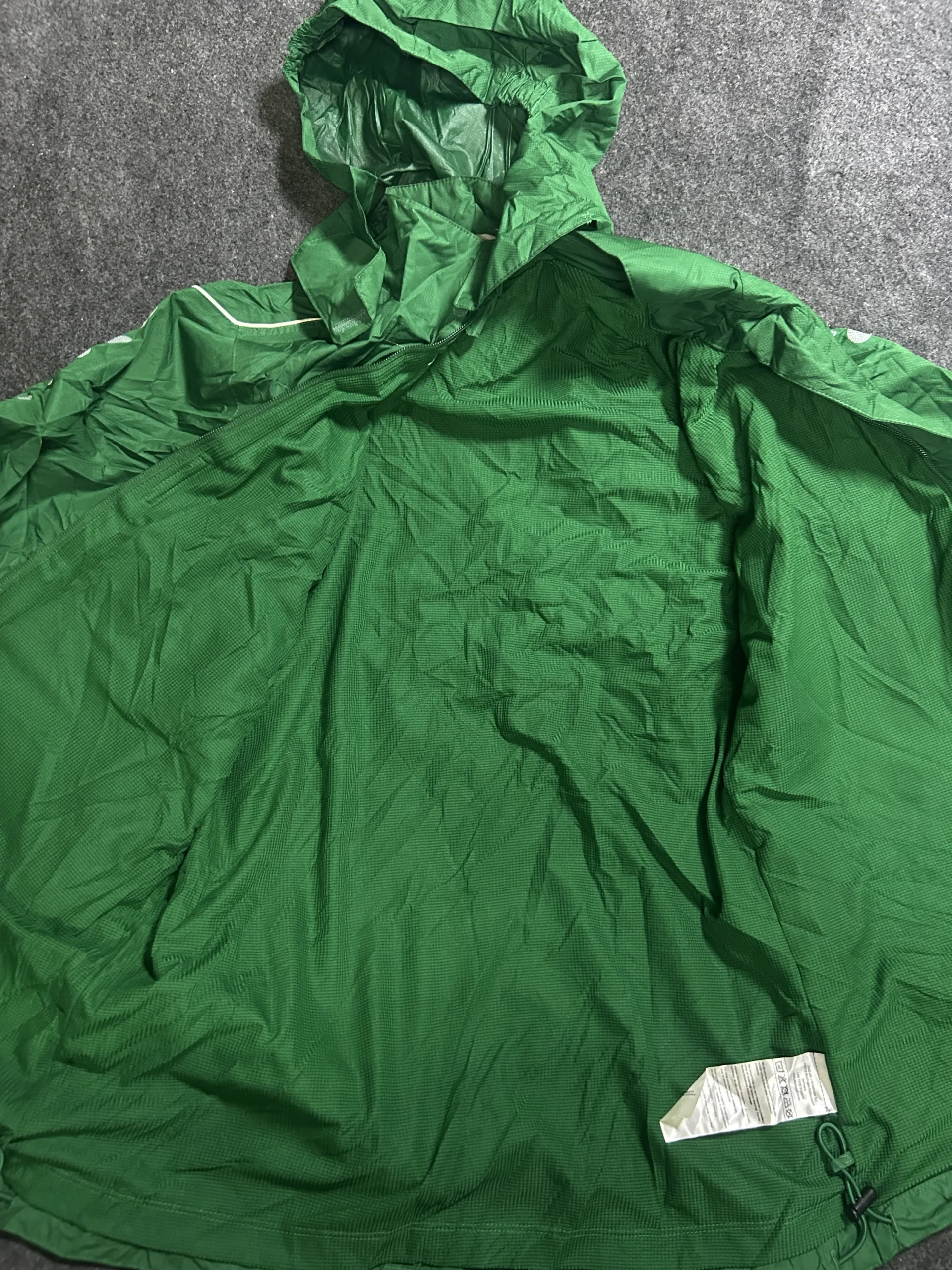 Jako Lightweight Waterproof Hooded Windbreaker Jacket Green S 5 thrift windbreakers india