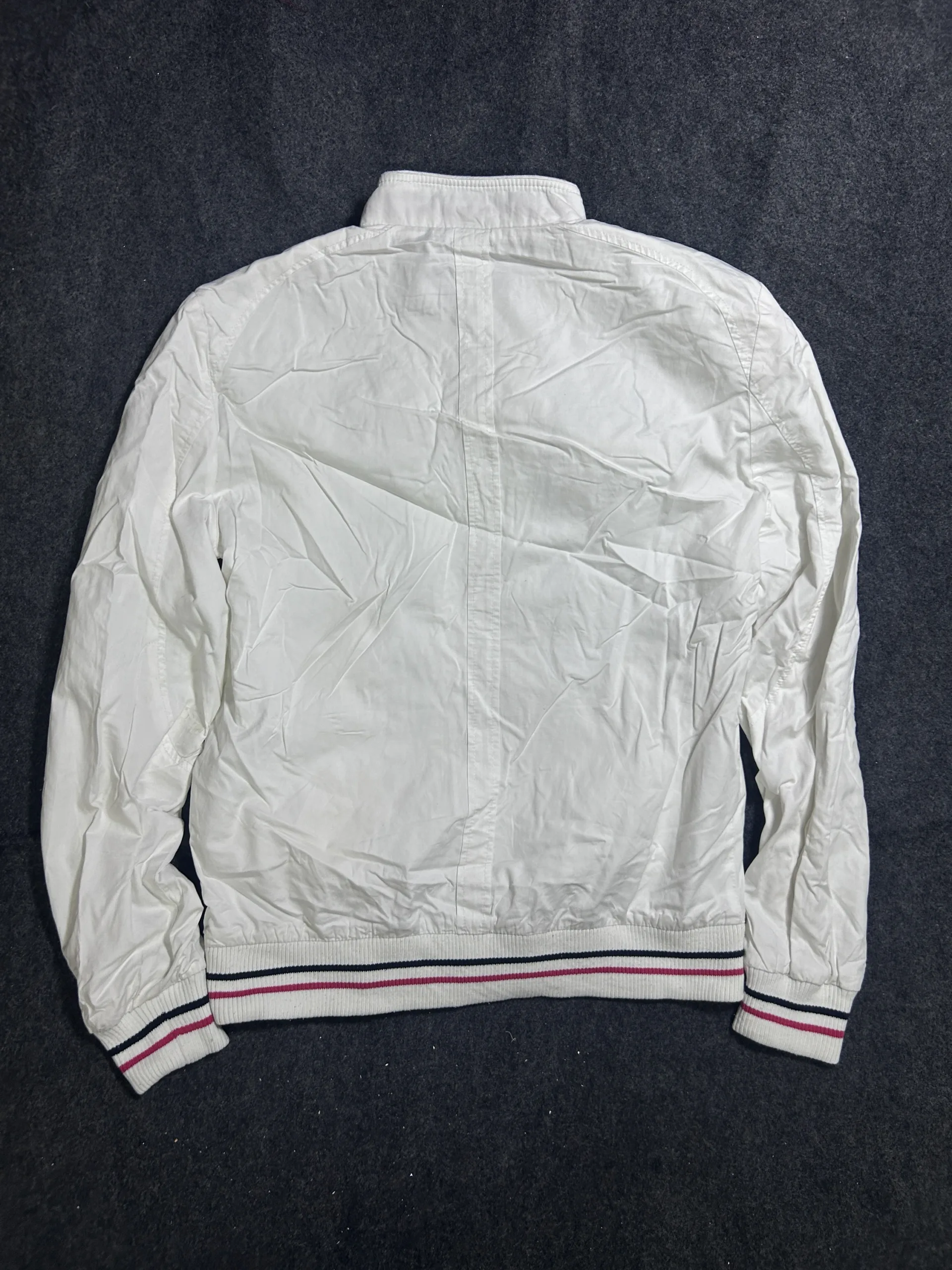 H&Amp;M White Cotton Bomber Winter Jacket L 3 thrift jackets india