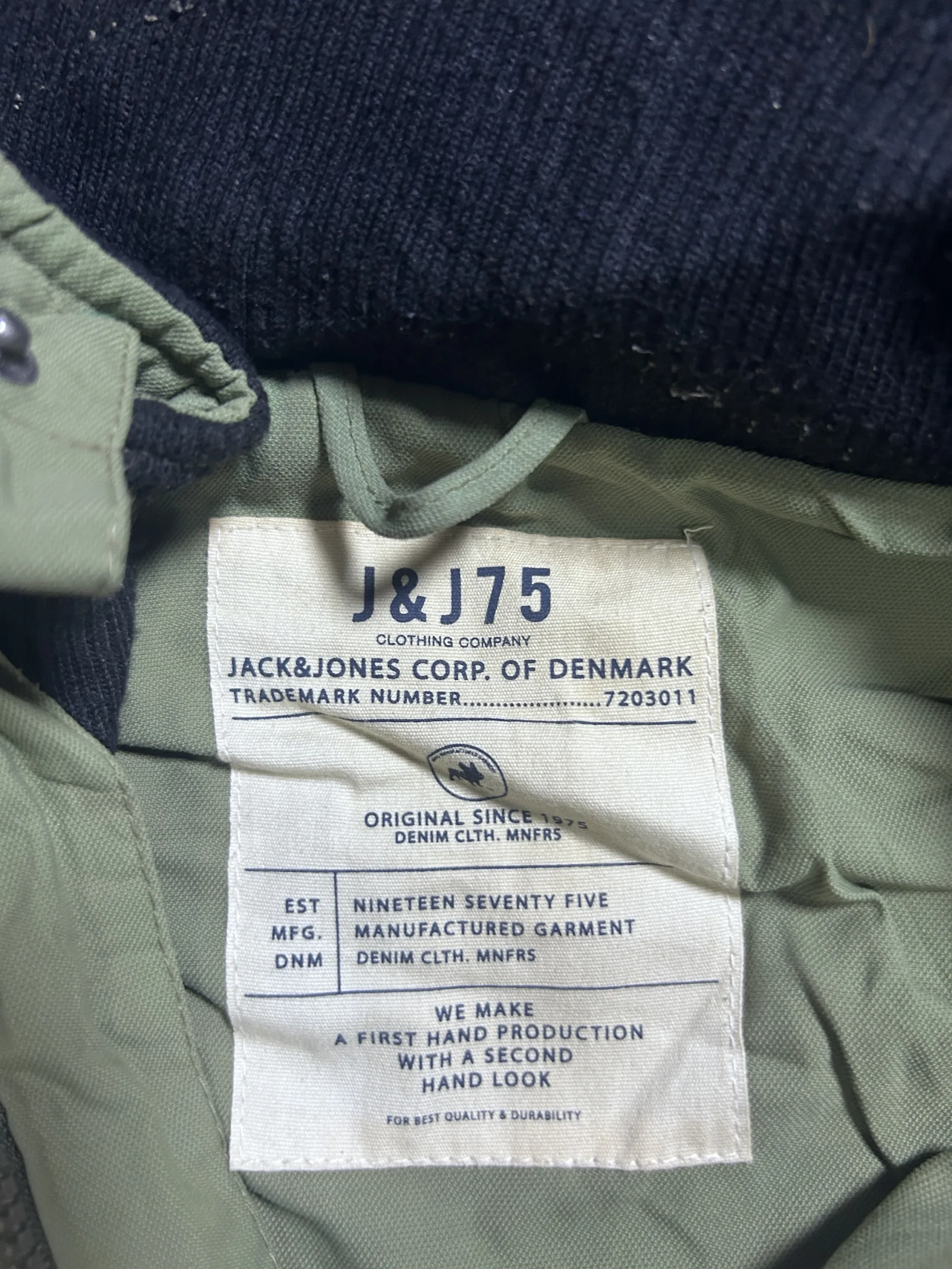 Jack &Amp; Jones J&Amp;J75 Green Hooded Utility Jacket | Vintage Park Jacket | L 6 thrift jackets india