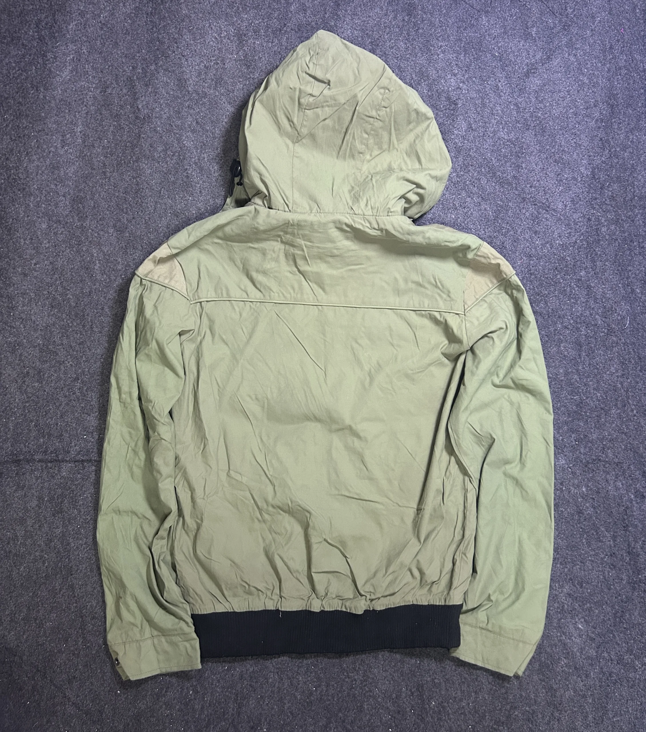 Jack &Amp; Jones J&Amp;J75 Green Hooded Utility Jacket | Vintage Park Jacket | L 3 thrift jackets india