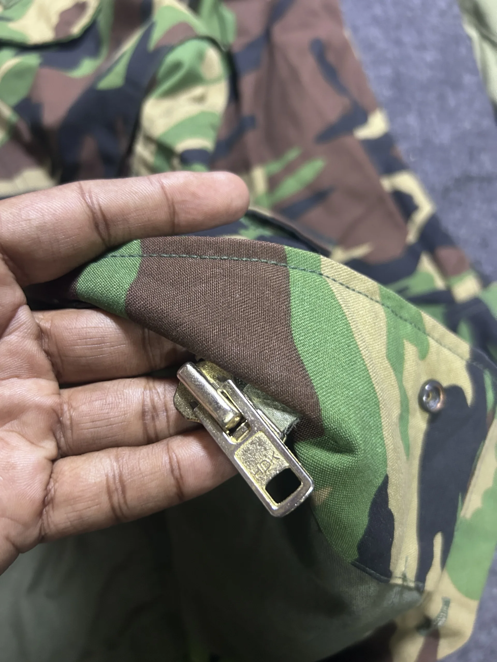 Vintage Woodland Camouflage Field Jacket | Military Style Utility Jacket | Xl Fit 6 thrift jackets india
