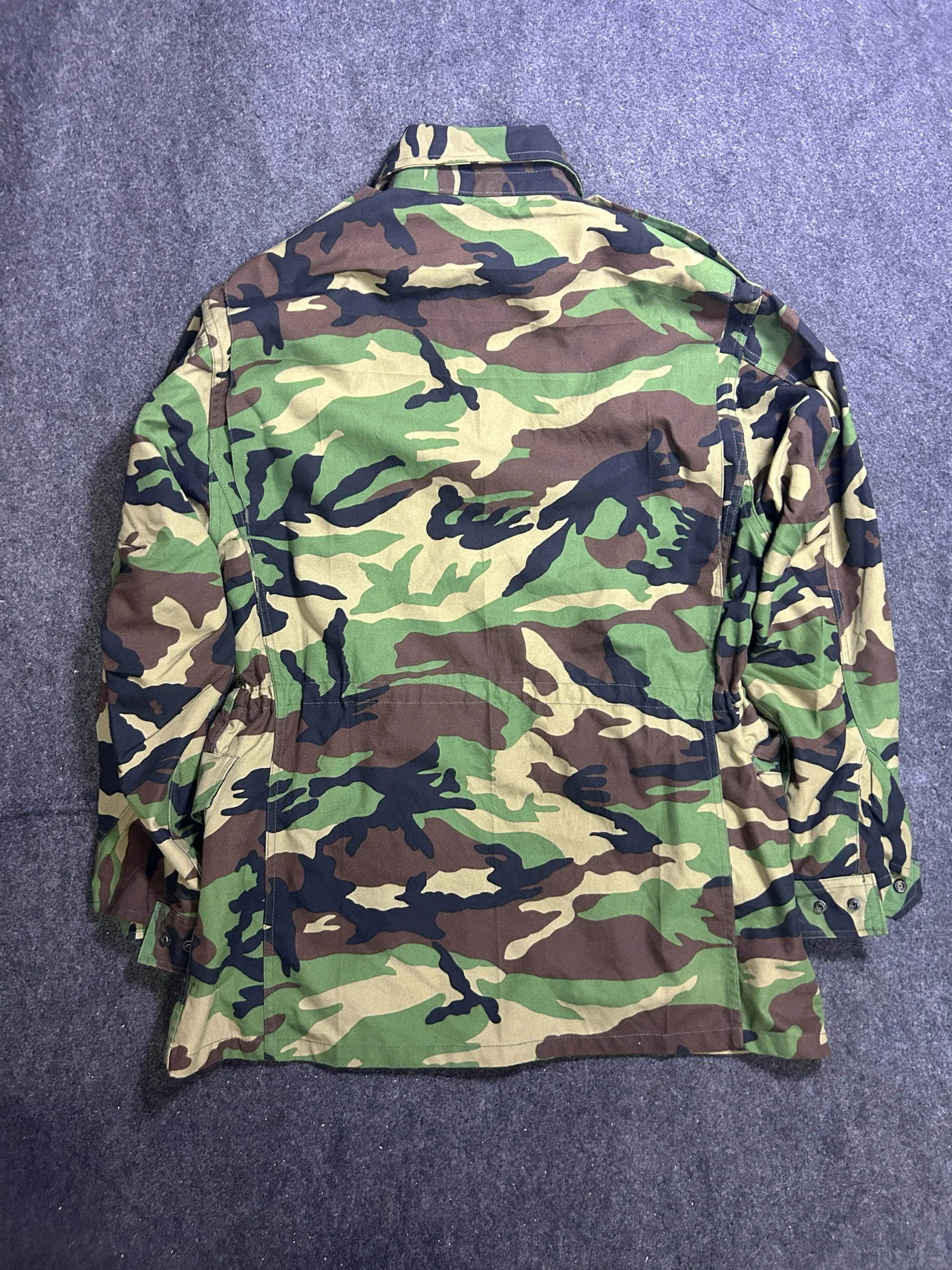 Vintage Woodland Camouflage Field Jacket | Military Style Utility Jacket | Xl Fit 3 thrift jackets india