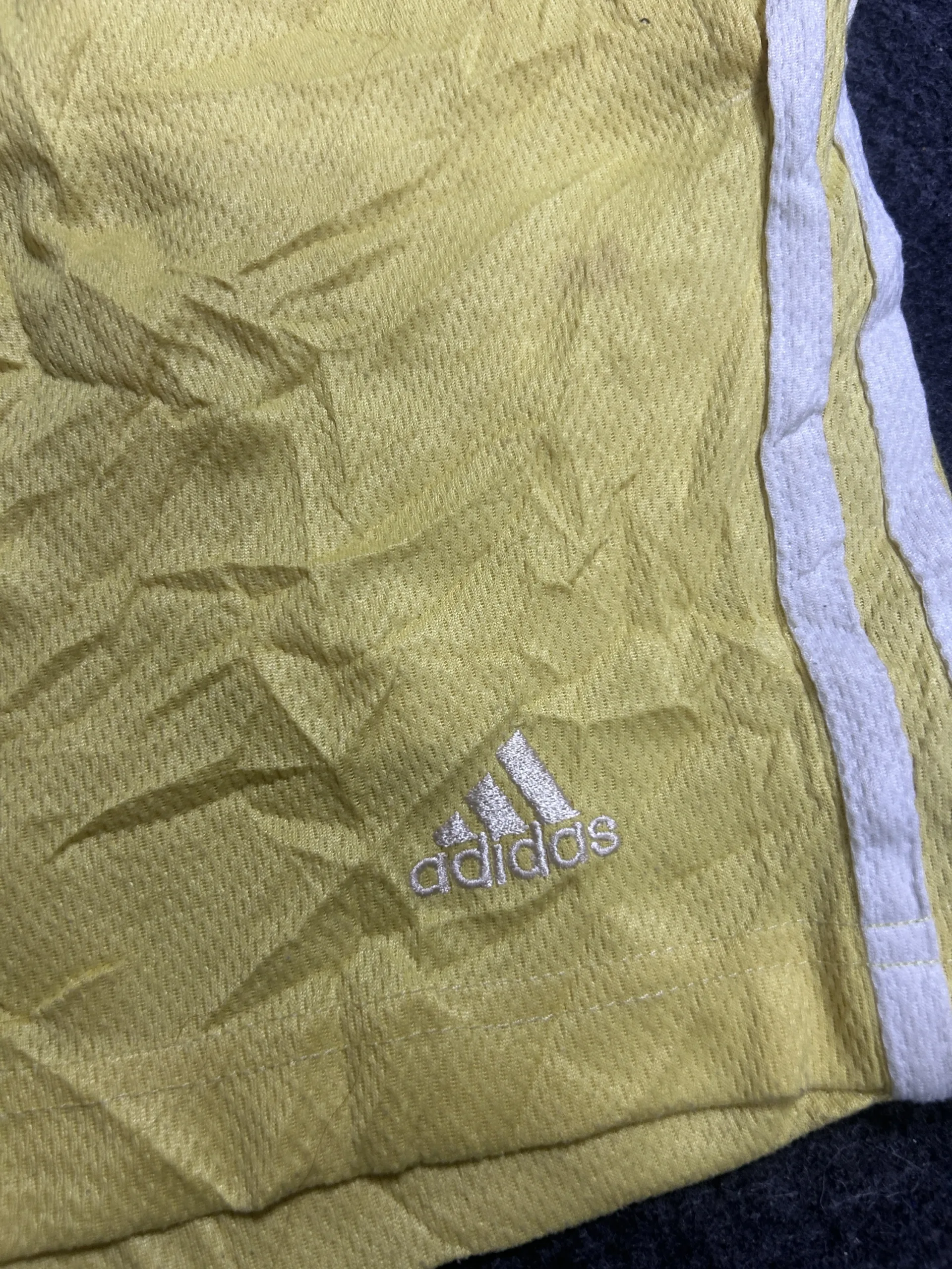 Adidas Women’s Yellow 3-Stripes Sports Shorts Casual &Amp; Activewear | L 3 Adidas shorts